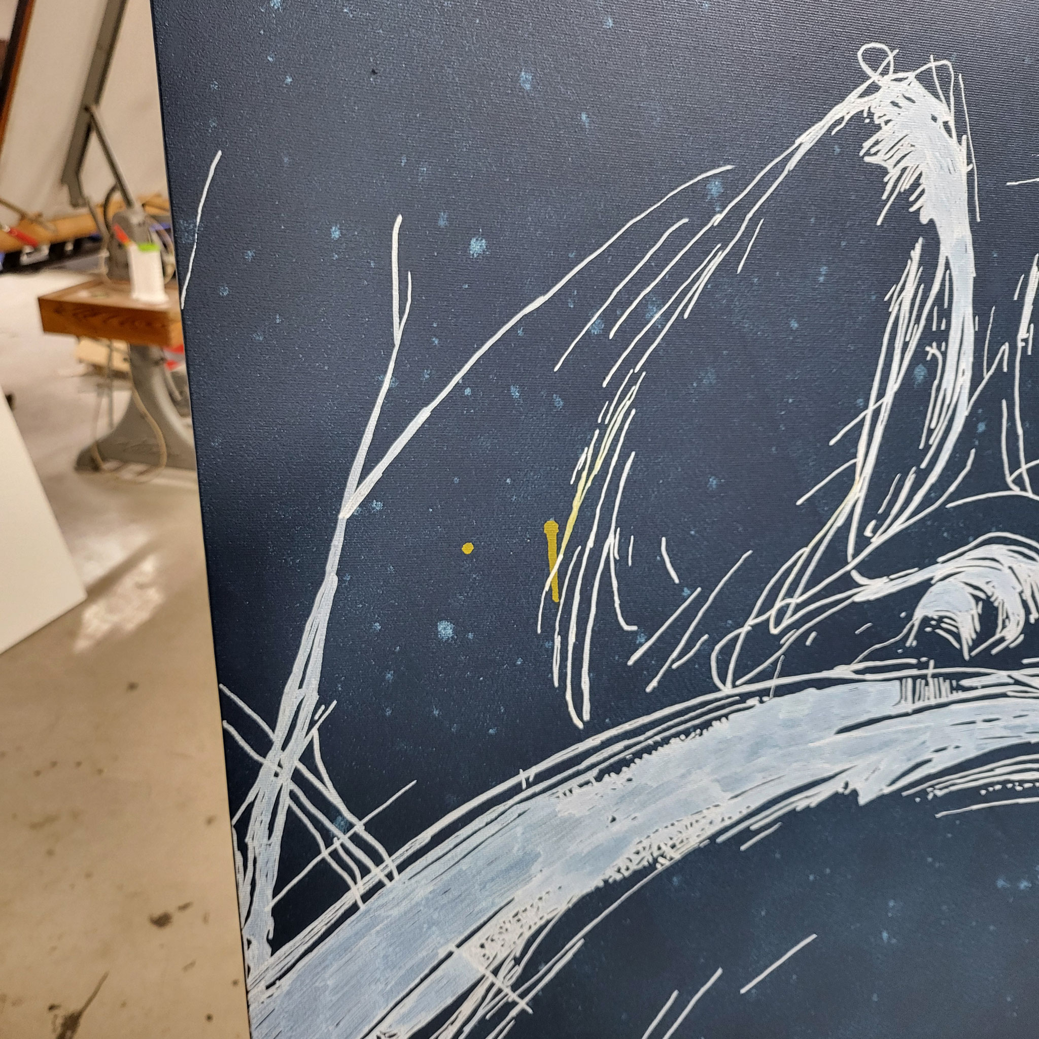 Entstehung von KING OF THE NIGHT - Künstler Martin Lingens - WILD SKETCHES Serie - Puma