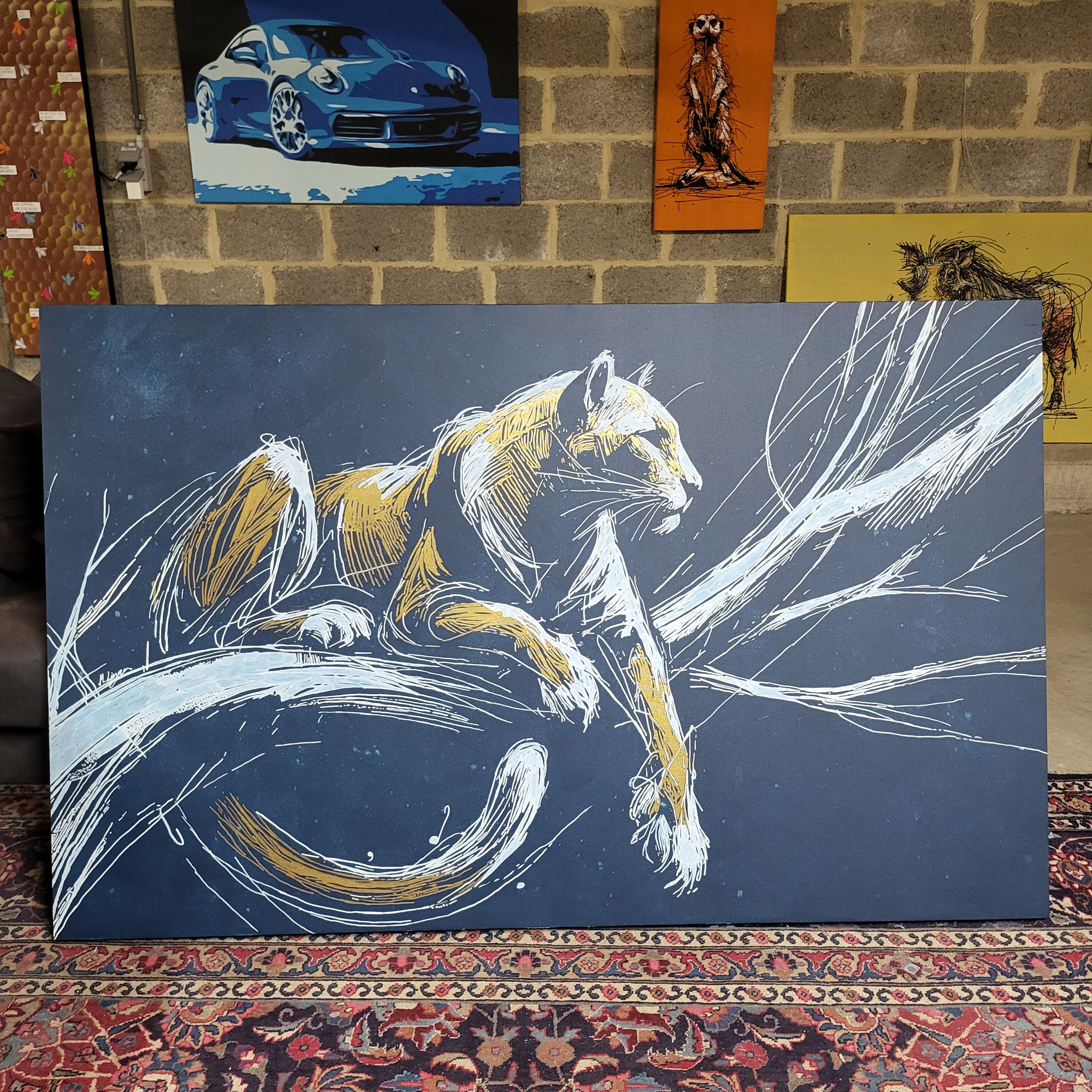 Fertiges Kunstwerk - KING OF THE NIGHT - Künstler Martin Lingens - WILD SKETCHES Serie