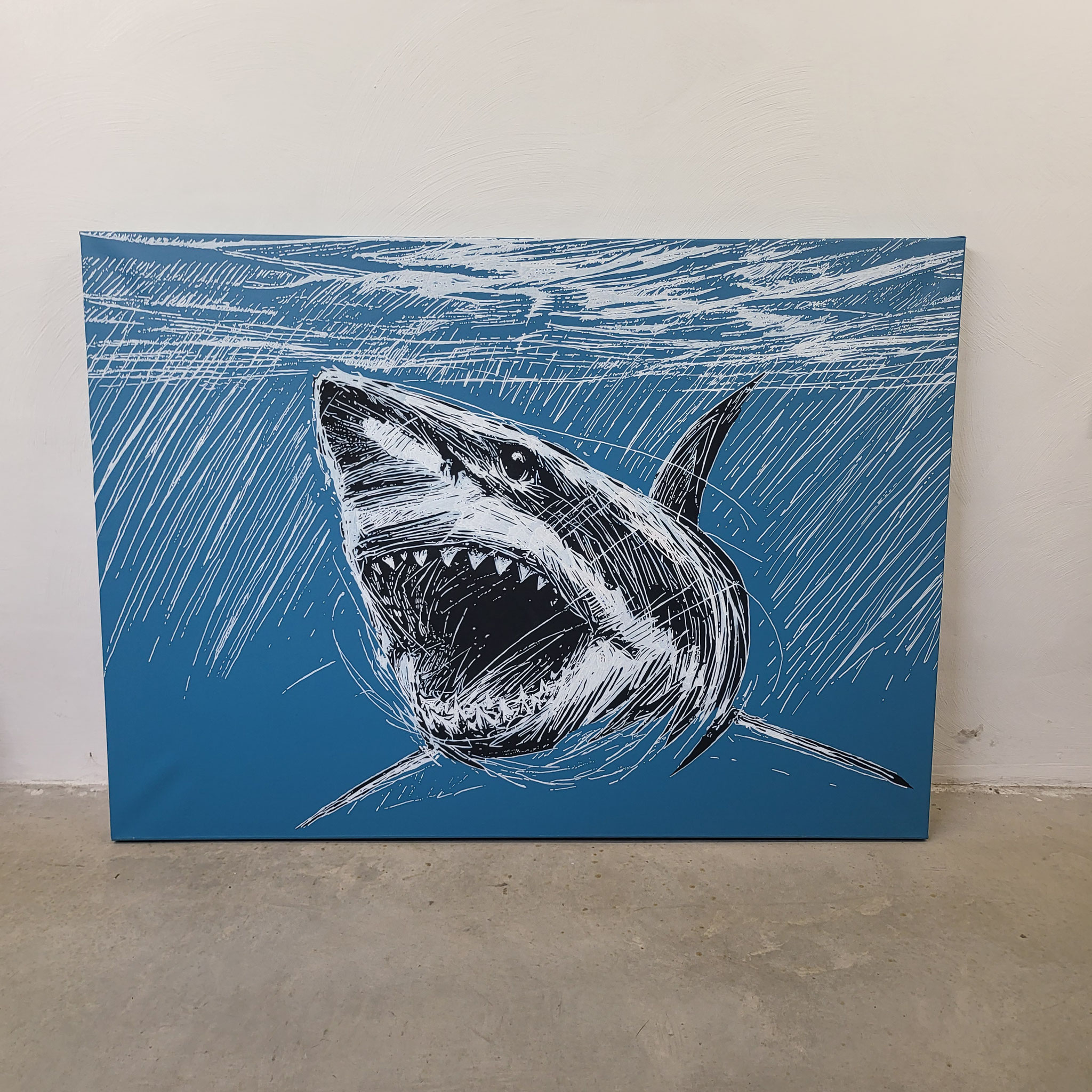 Entstehung - Kunstwerk THALASSOPHOBIA - Künstler Martin Lingens - WILD SKETCHES Serie