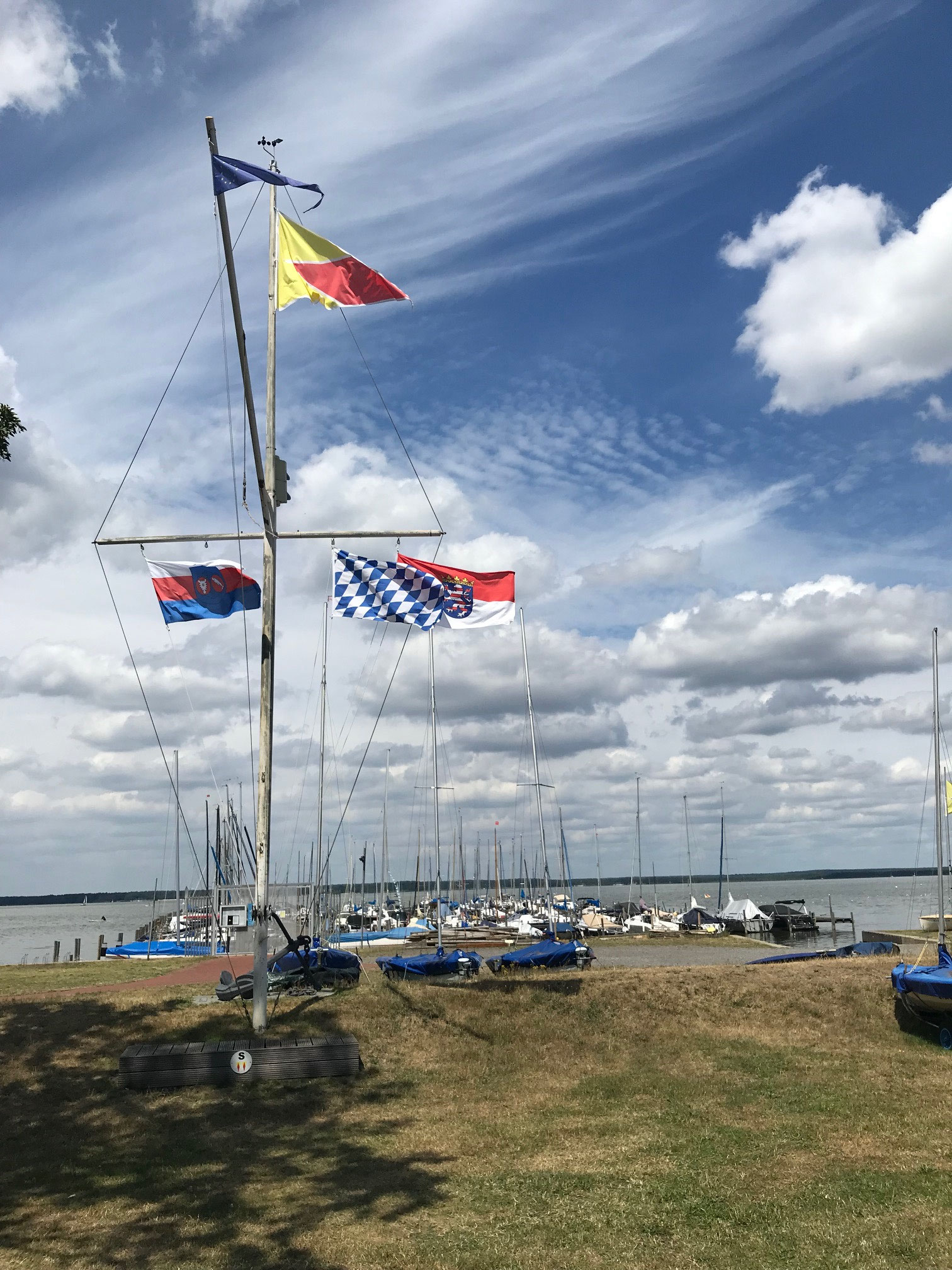 Der SVSN Flaggenmast
