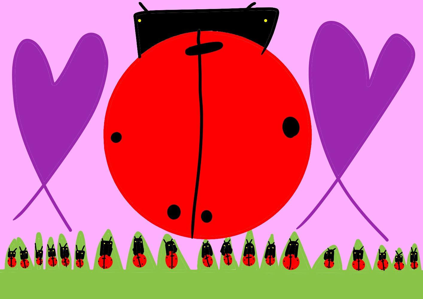 Ladybug (てんとうむし) / Creation date: April 2023 / Age 6