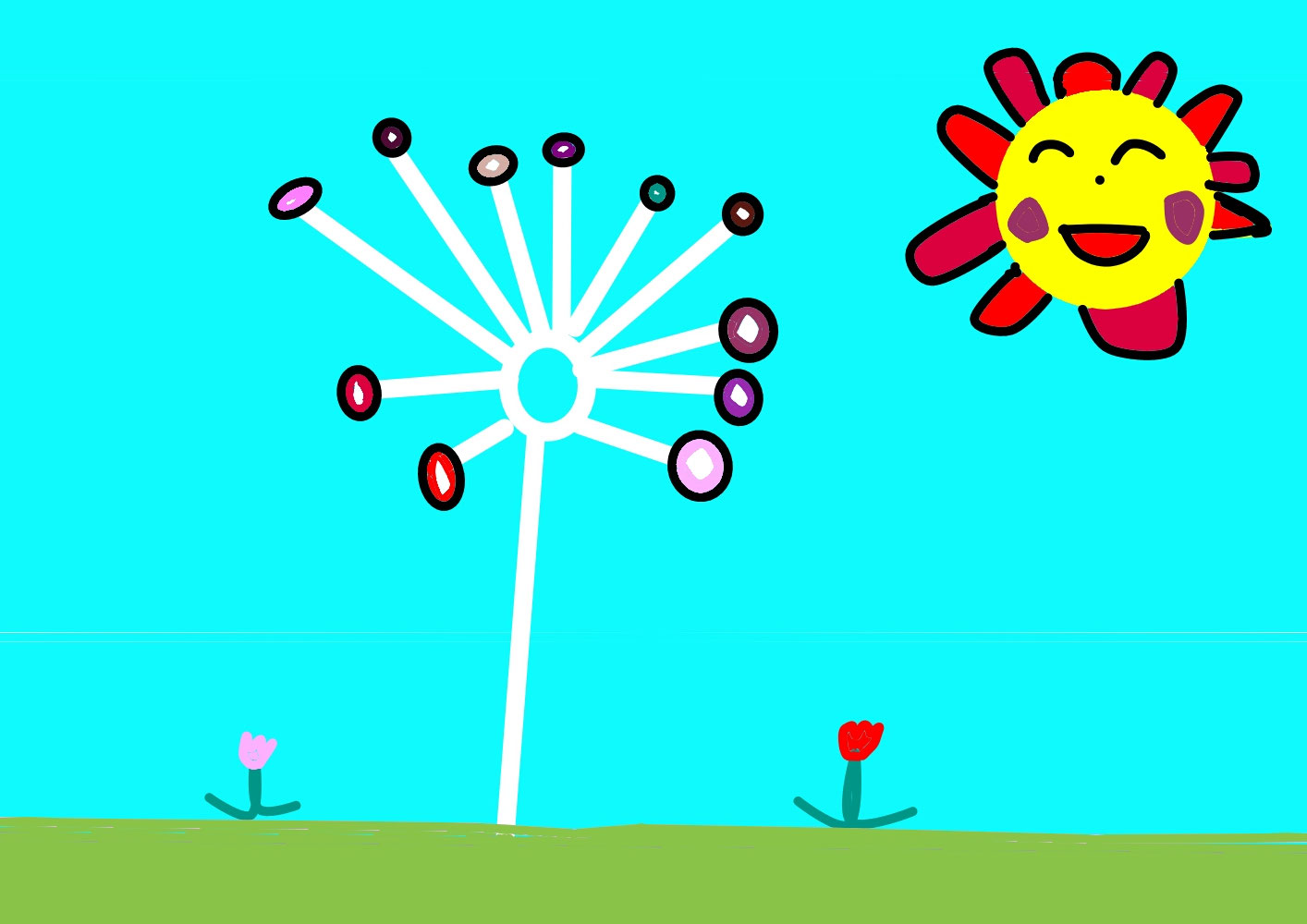 Ferris wheel (かんらんしゃ) / Creation date: February 2023 / Age 6