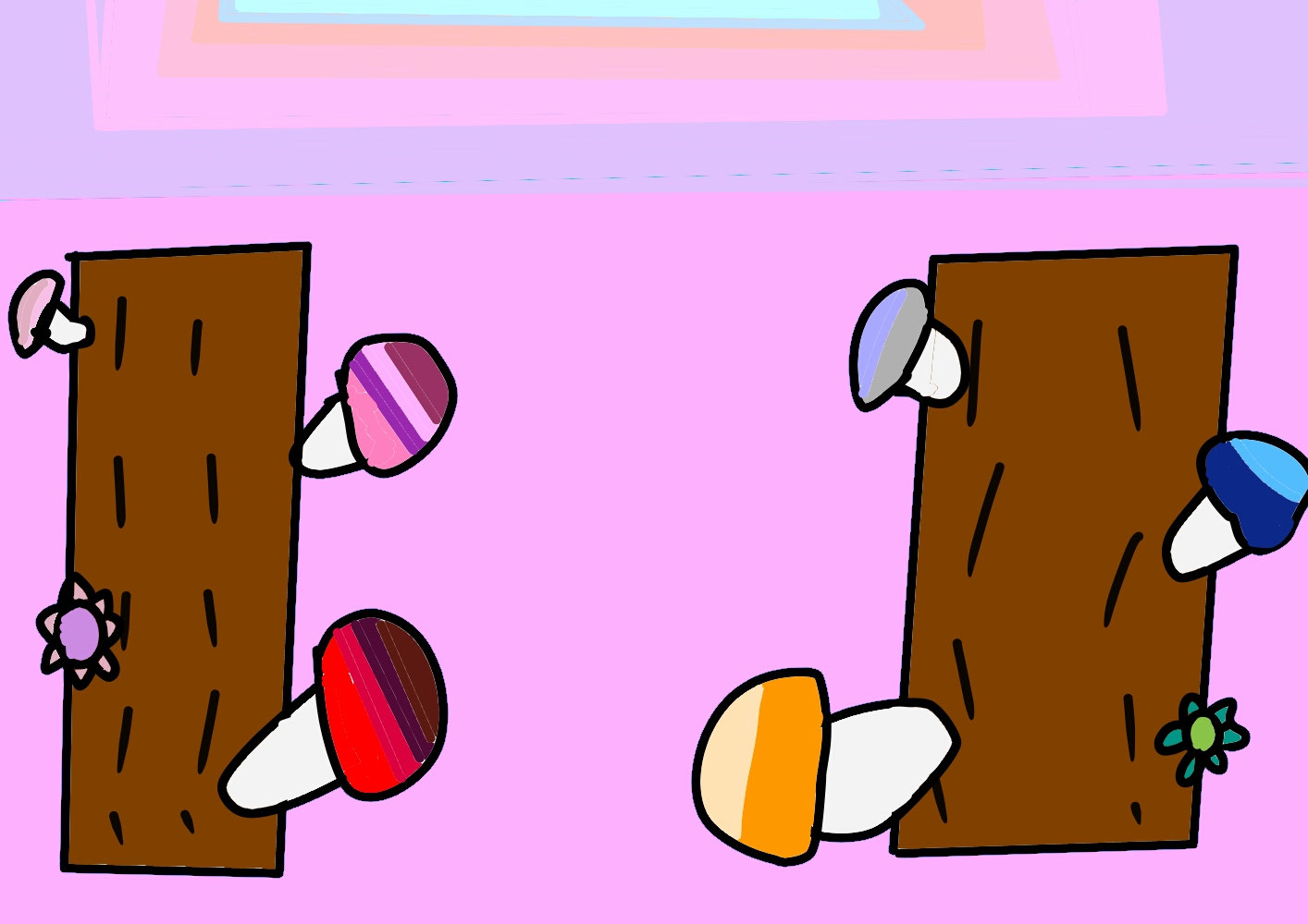 Rare mushroom (めずらしいキノコ) / Creation date: February 2023 / Age 6