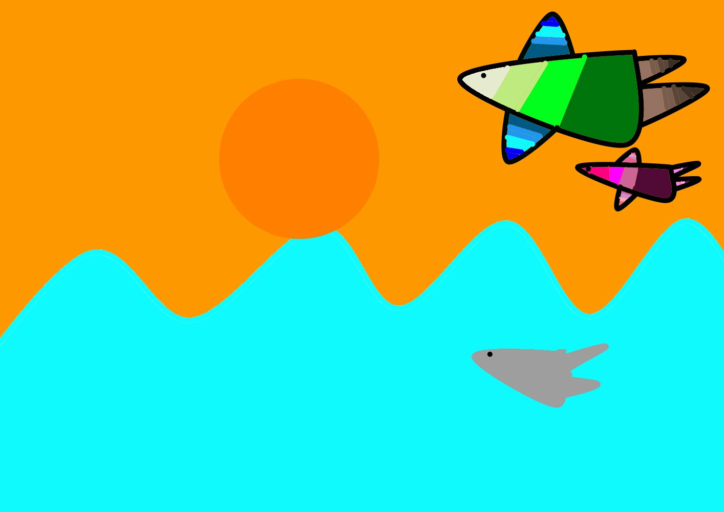 Sunset (ゆうひ) / Creation date: March 2023 / Age 6
