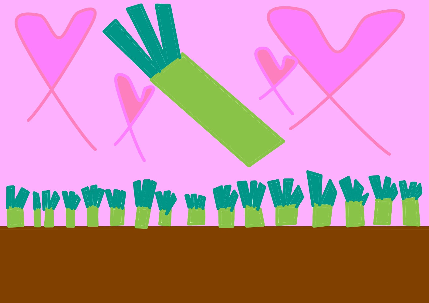 Green onion (ねぎ) / Creation date: April 2023 / Age 6