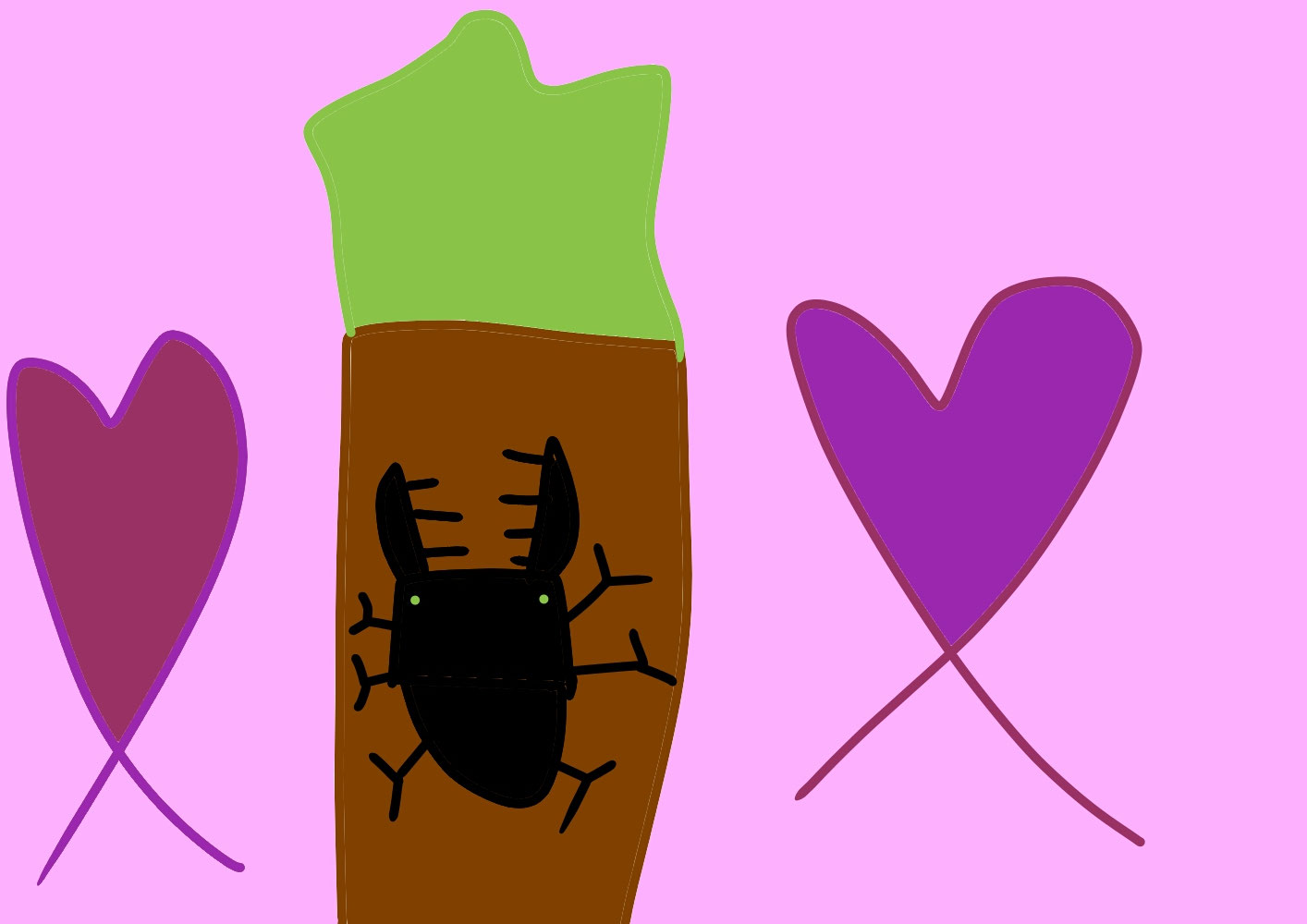 Stag beetle (くわがたむし) / Creation date: April 2023 / Age 6