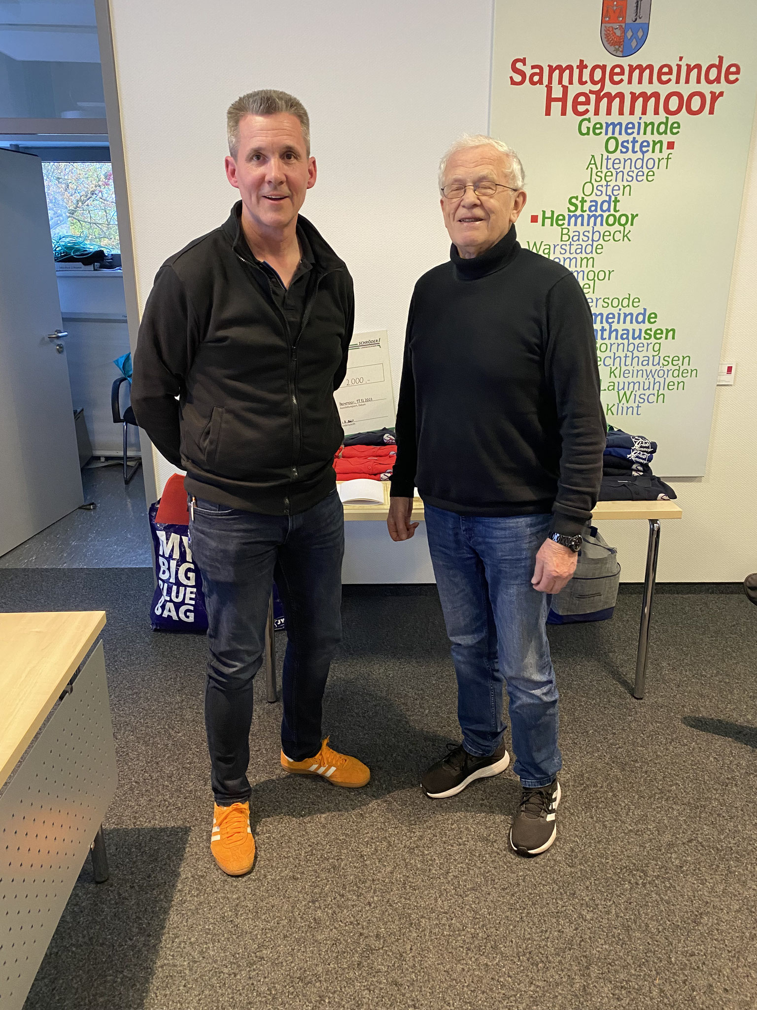 Da Ilja nicht selbst anwesend sein konnte, übernahm sein Abteilungsleiter Siggi Stinski die Auszeichnung stellvertretend