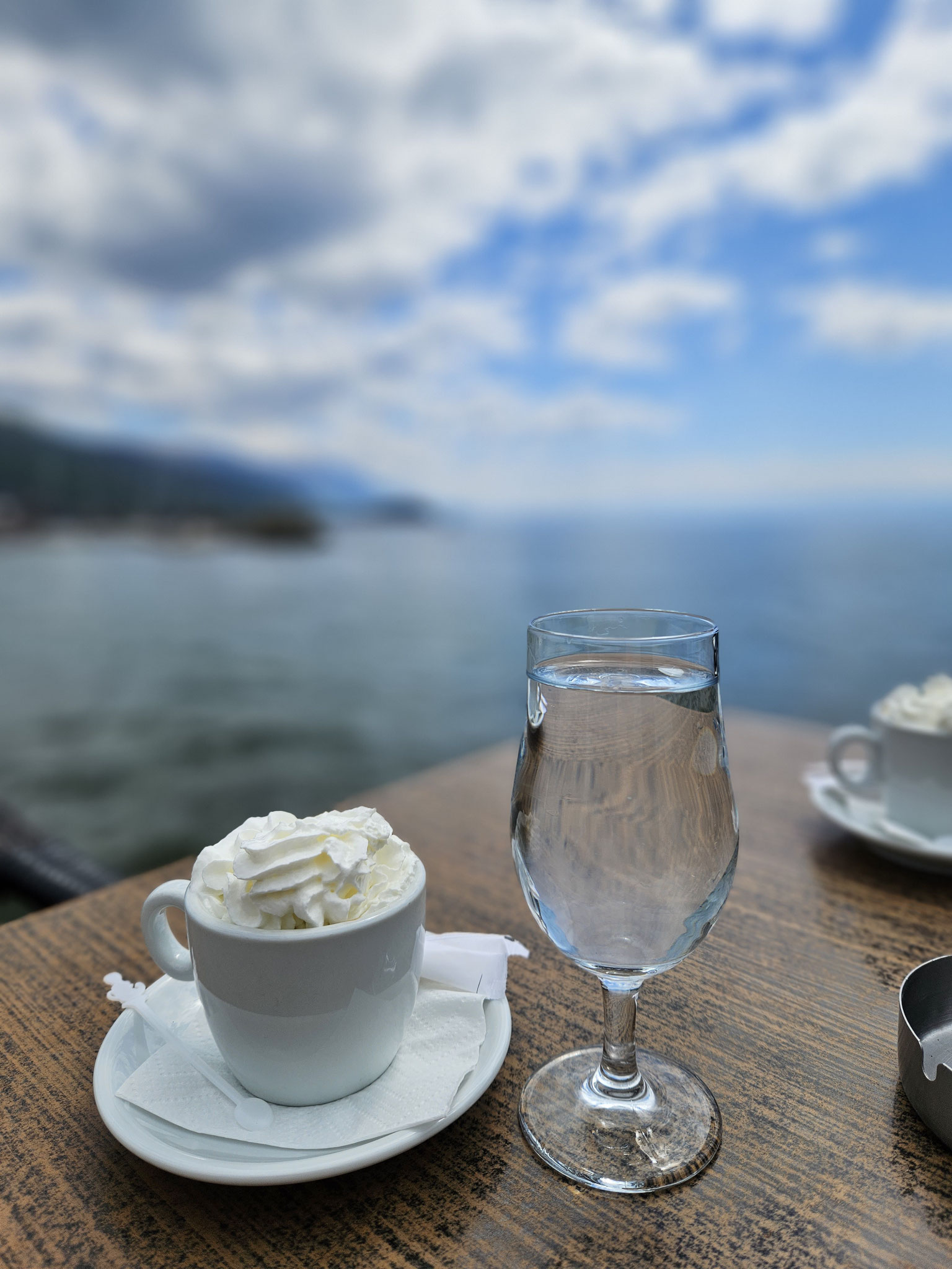 Cappuccino in Ohrid, Nordmazedonien