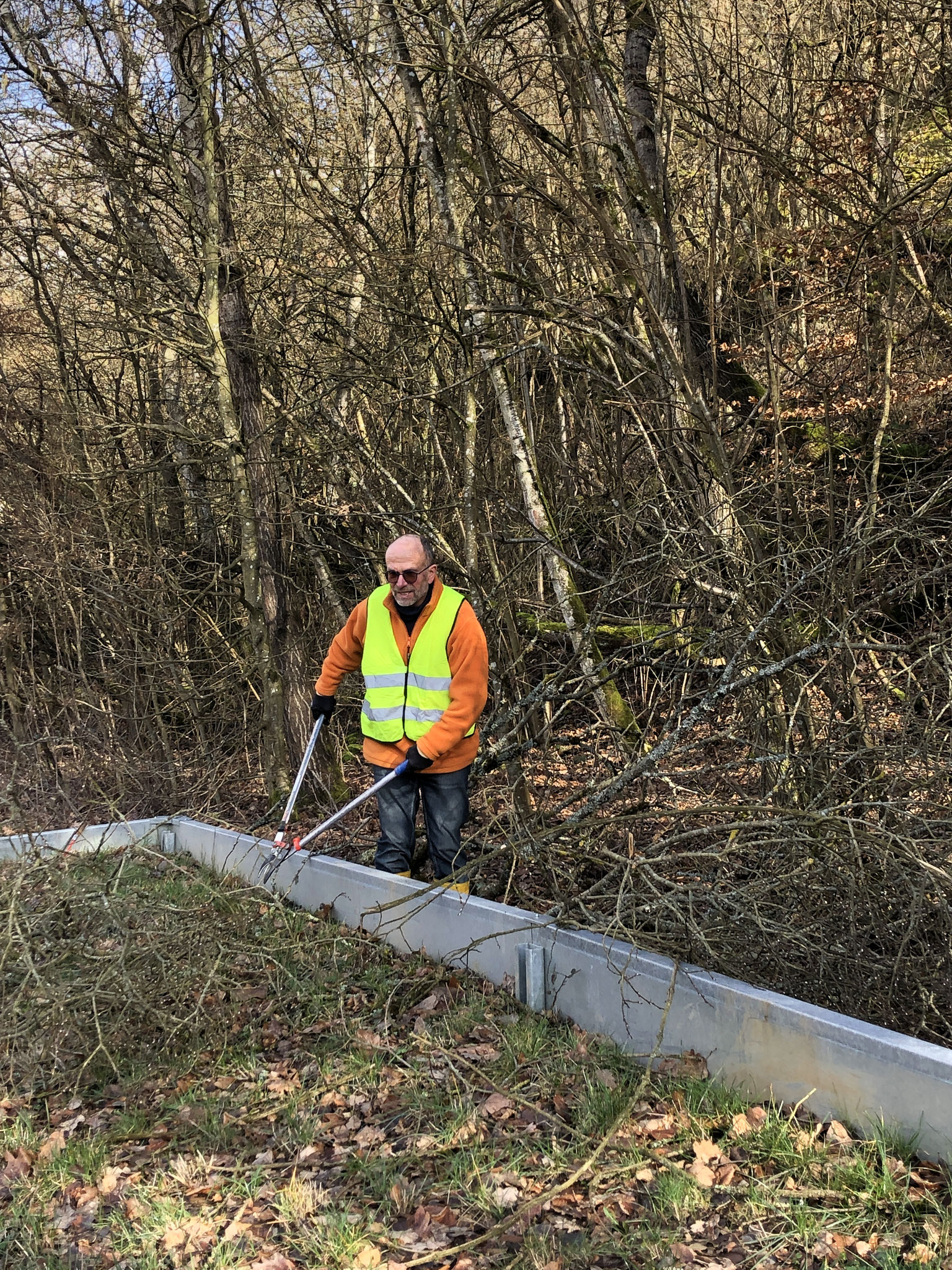 Karl-Heinz im Einsatz - Foto: NABU