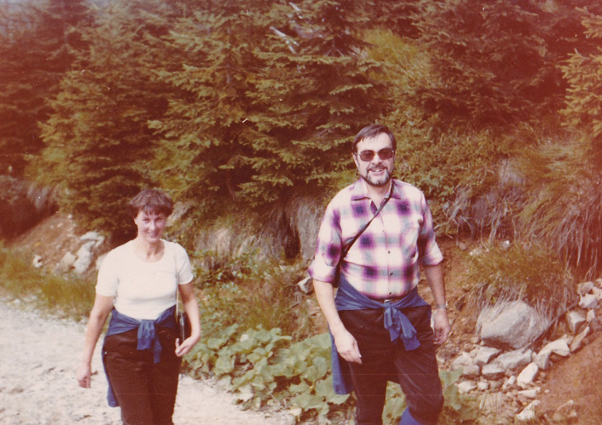 mit Ehefrau Annerose in Harrachov, 1982