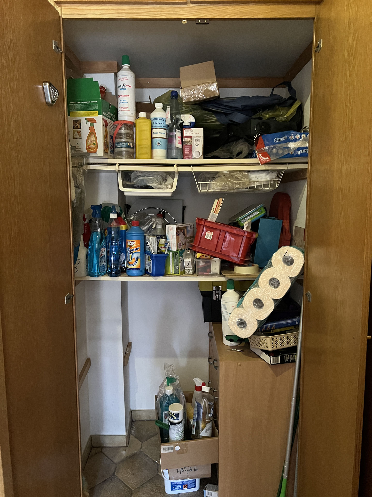 #Abstellraum , wo der Schrank nicht genutzt wird