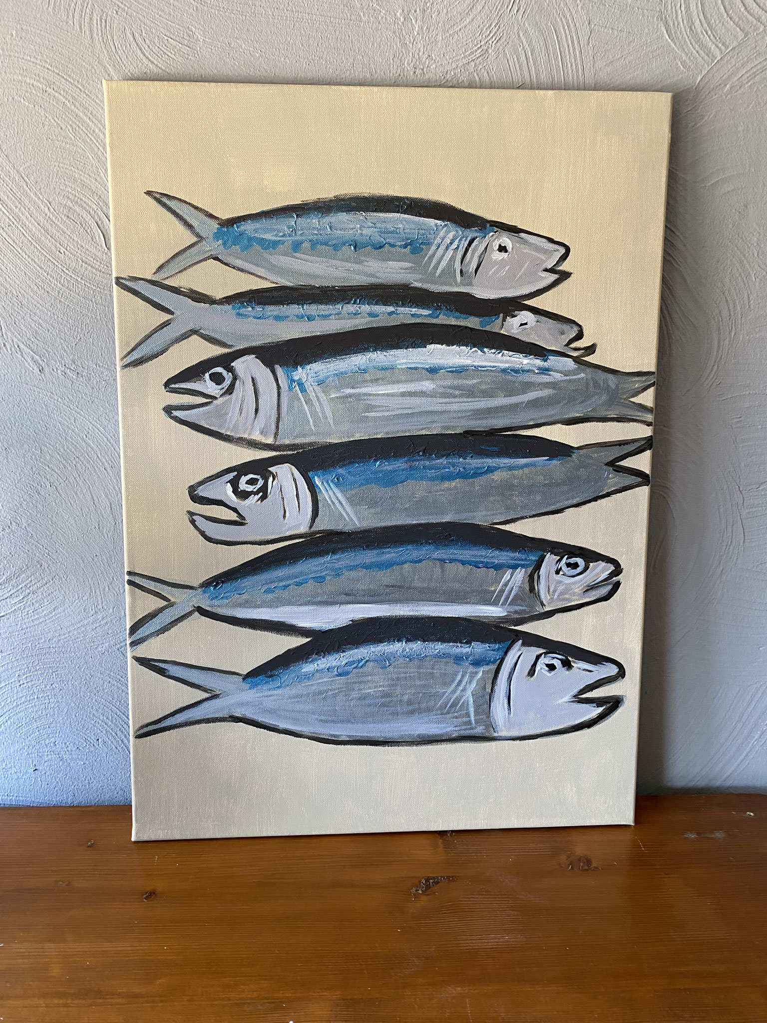 "UNFINISHED PAINTING" 70x50 ACRYL AUF lEINWAND  - 700,00 € netto