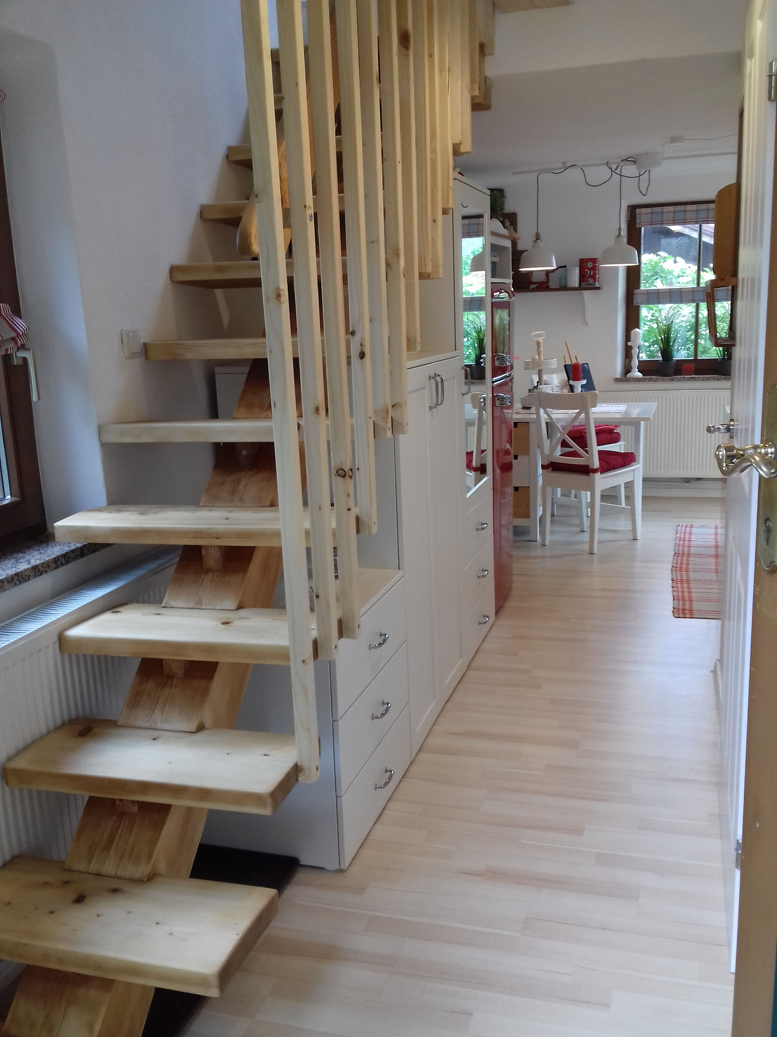 Aufgang ins Wohn und Schlafzimmer