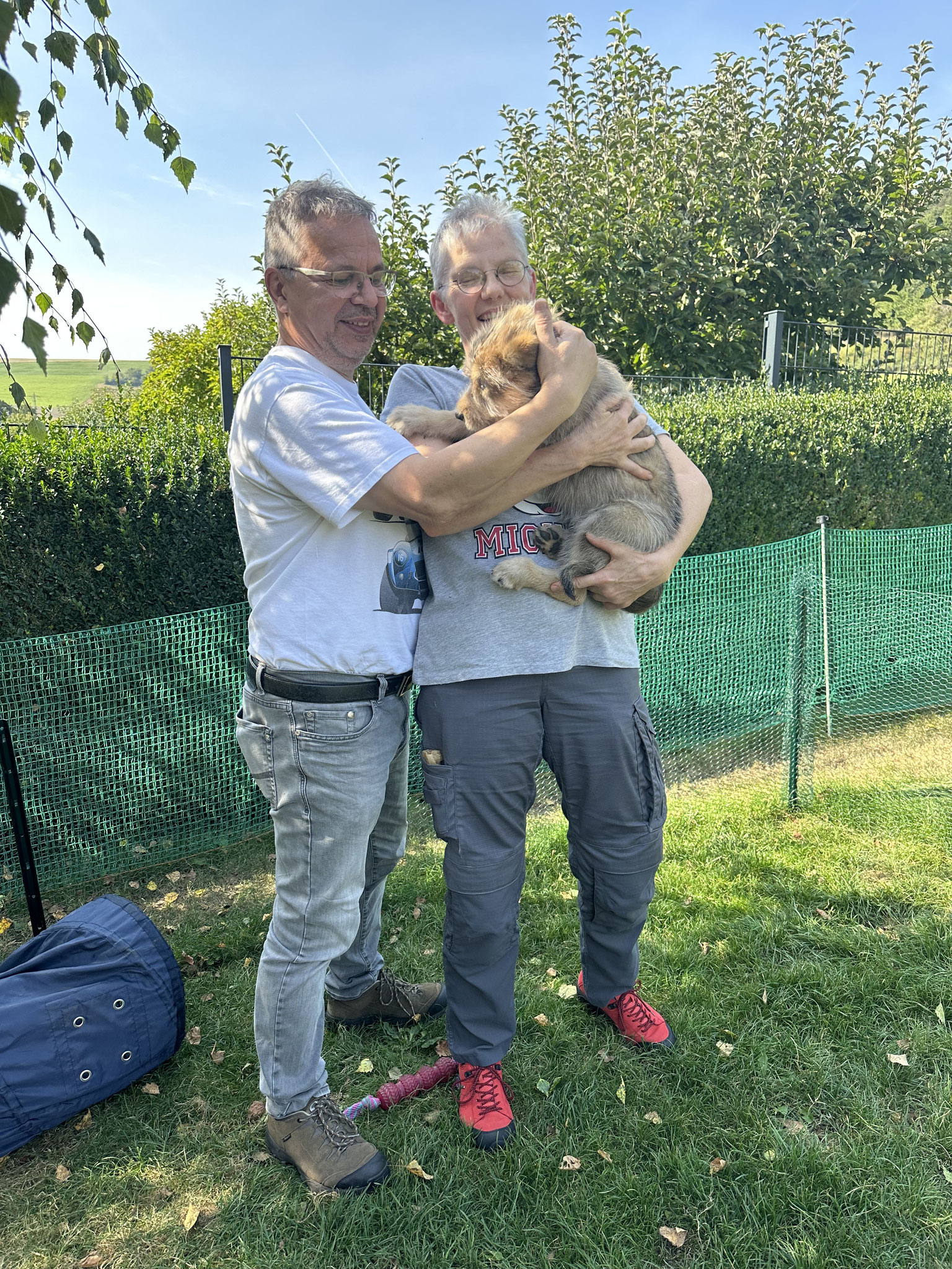 Rudi lebt nun bei Christine und Bernd in Butzbach