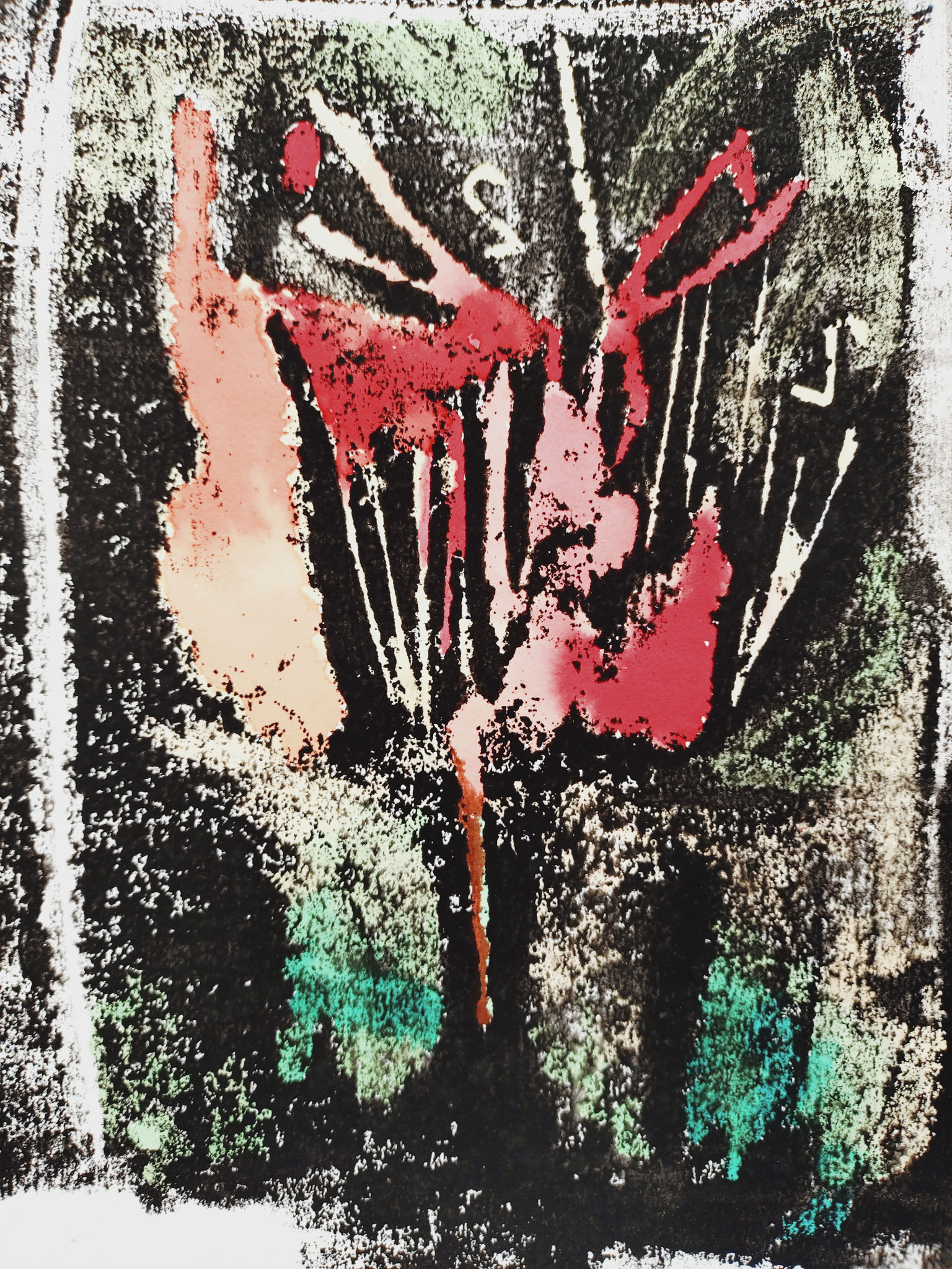 Mémoire végétal n°2 cartongraphie 40x30 cm 2025 