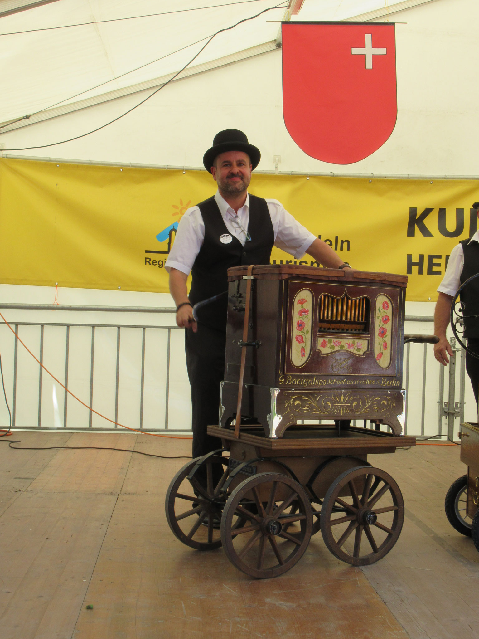 Für das Festival extra aus Köln angereist.