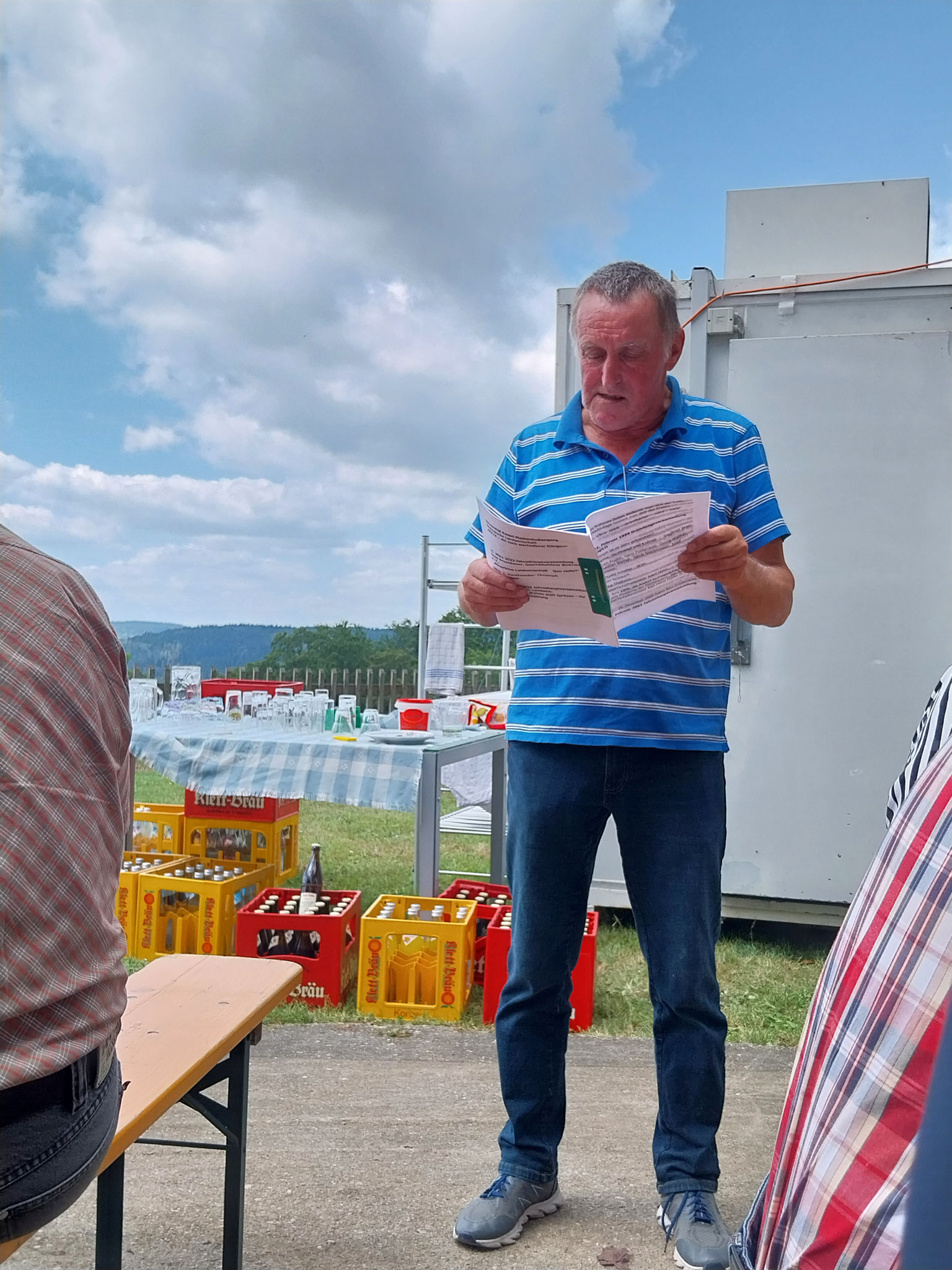 Wolfgang beim "spicken"