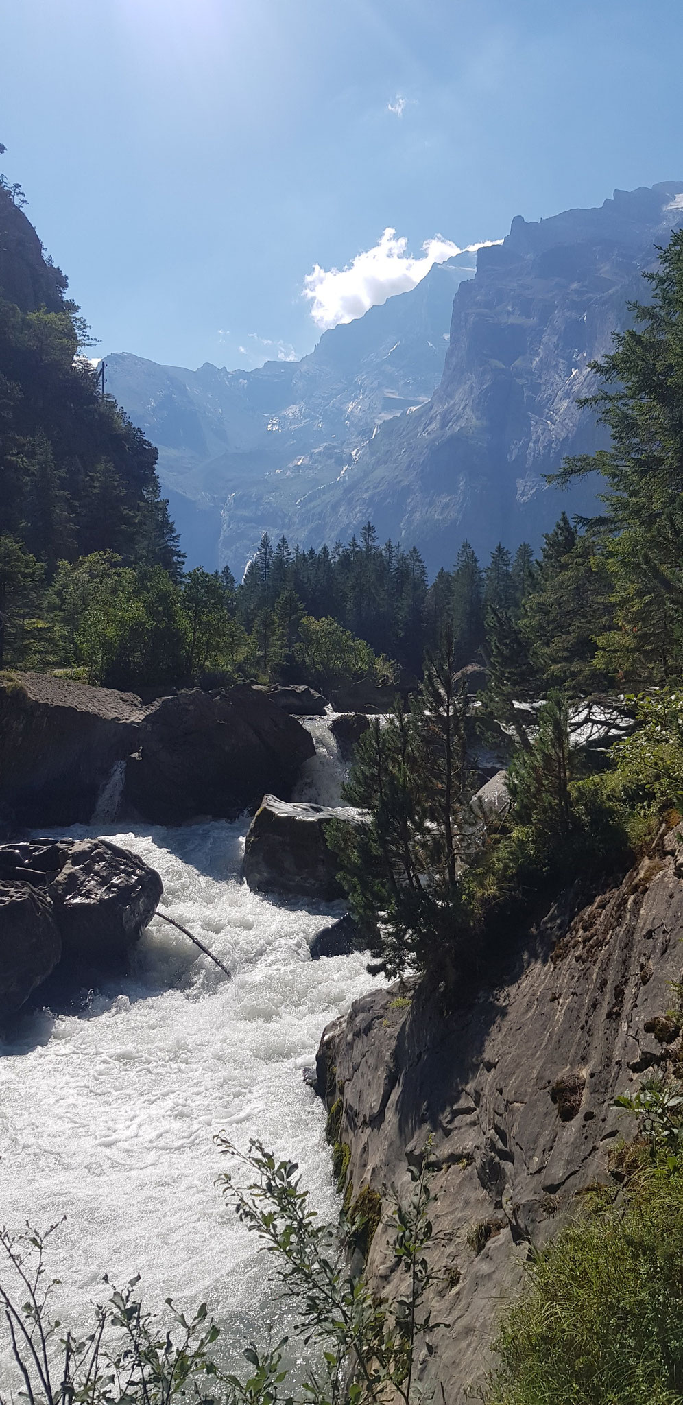 Kander-Chluse. Blick zurück.