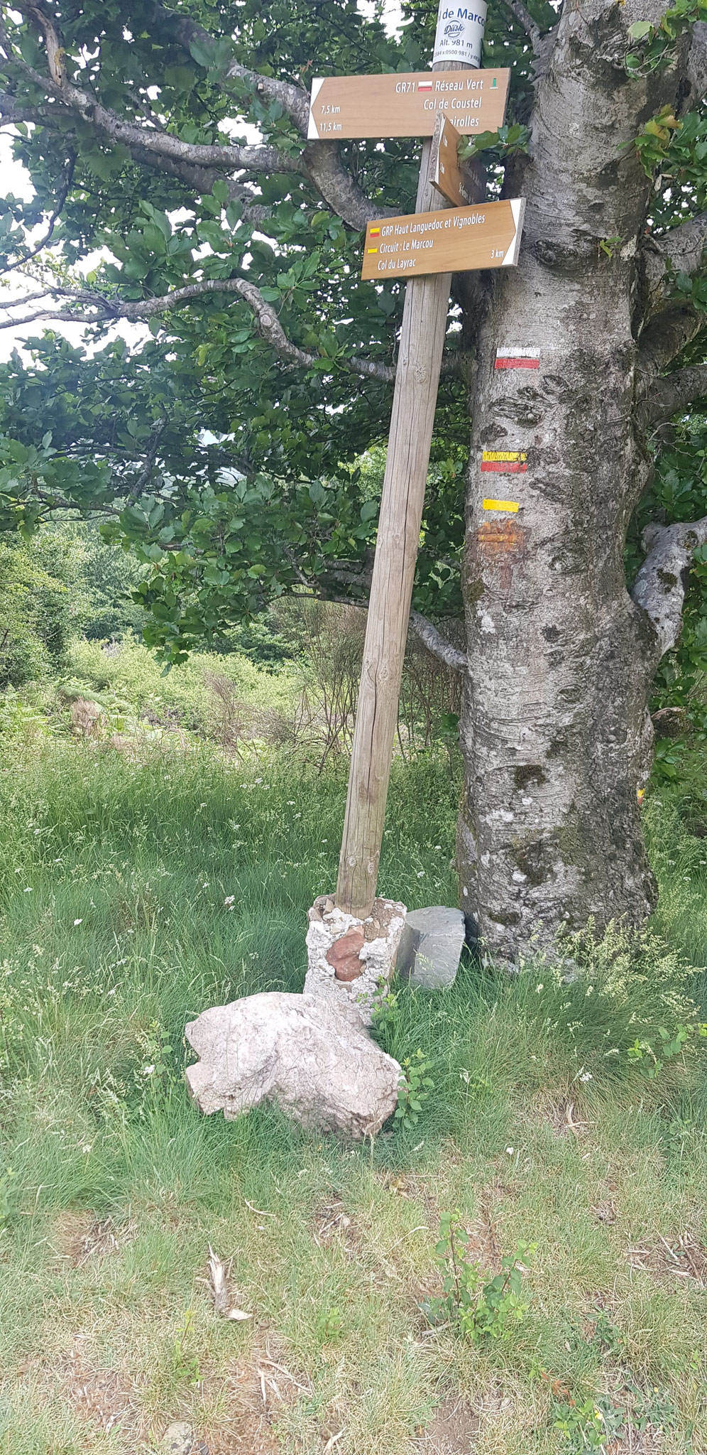 Col de Marcou. Orientierung unter Baustellen-Bedingungen.