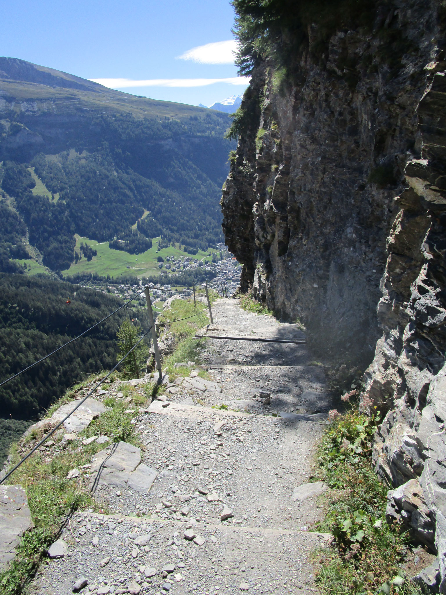 Abstieg nach Leukerbad.