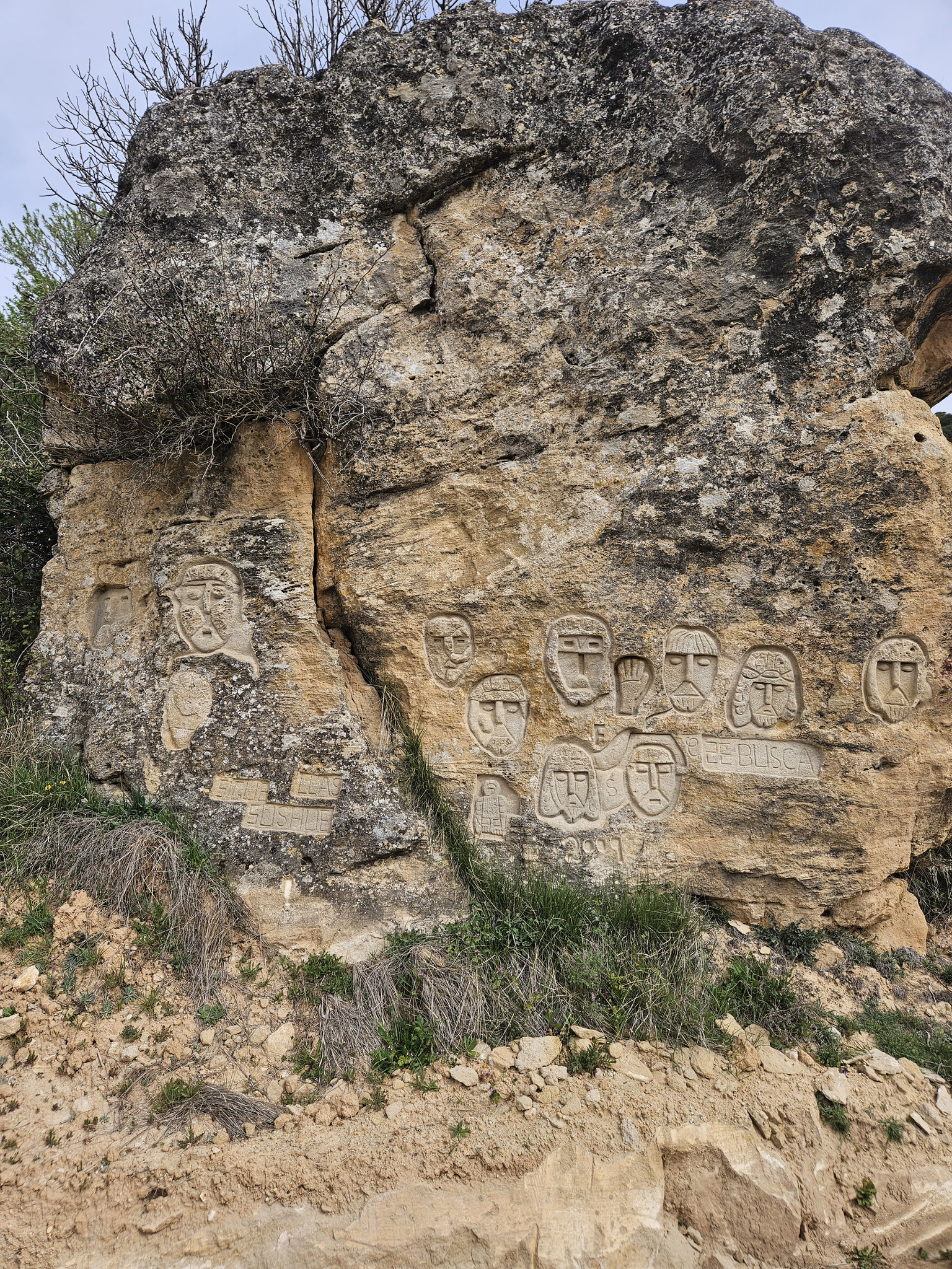 Felsgravuren bei Valdecolmenas de Arriba.