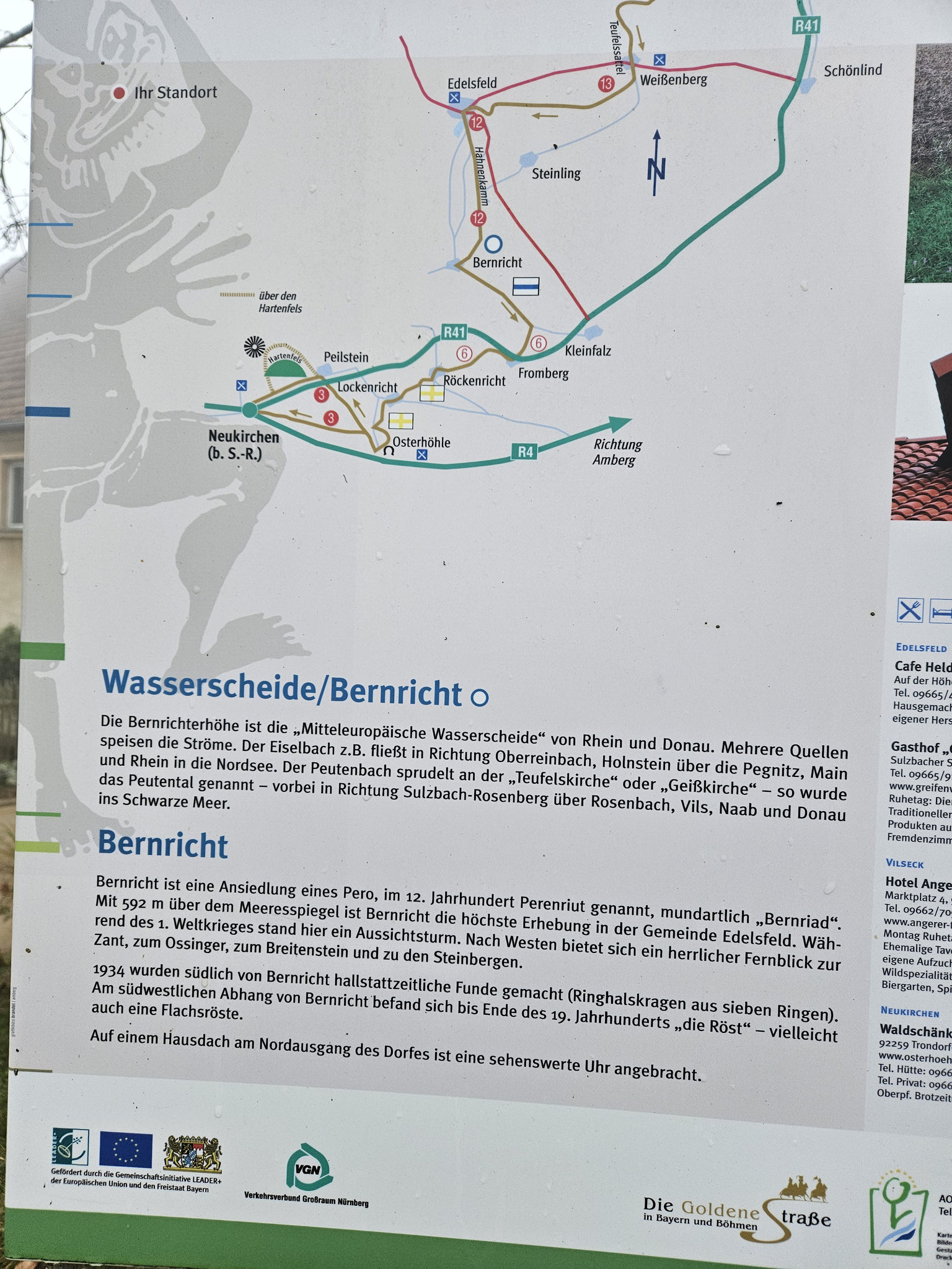 Bernrichterhöhe, Wasserscheide.