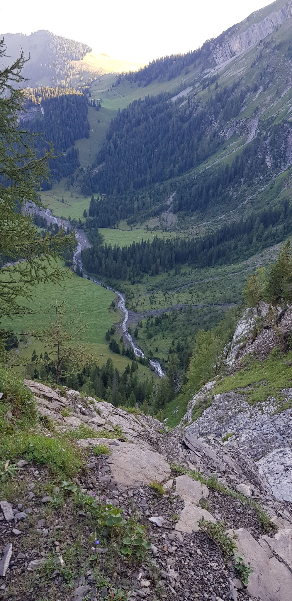 Tiefblick auf den Iffigbach.