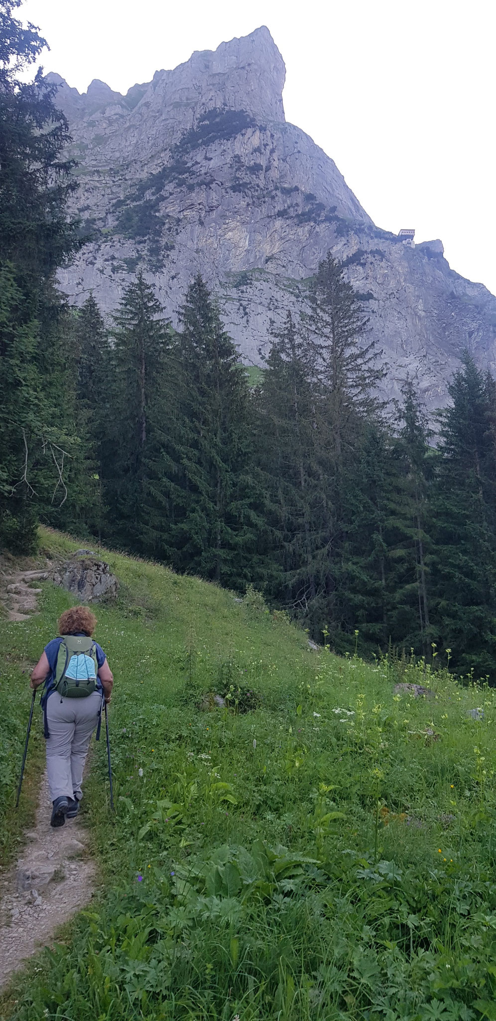 Aufstieg vom Oberen Gletscher.