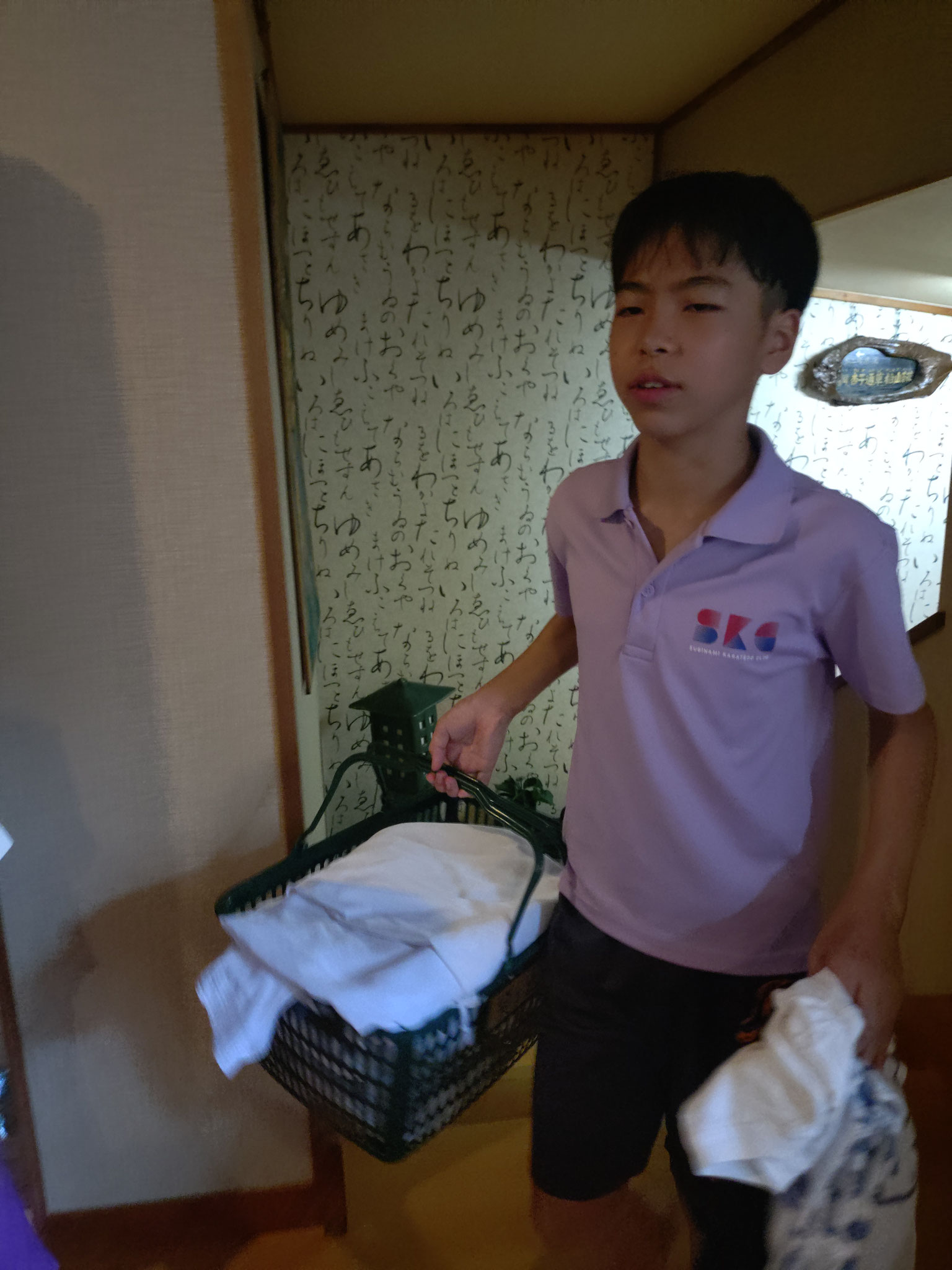 洗濯は当番制