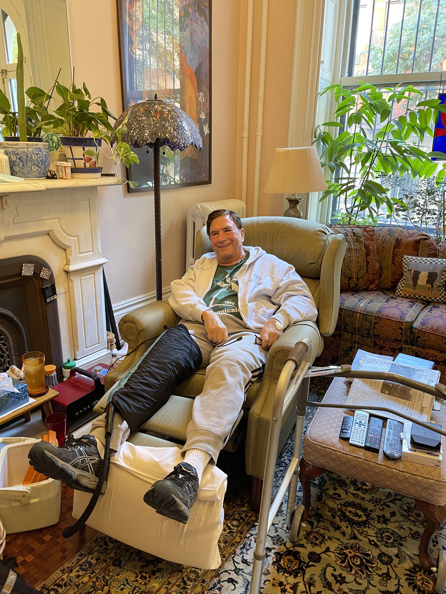 John a day after his knee replacement surgery, Nov. 5, 2021!