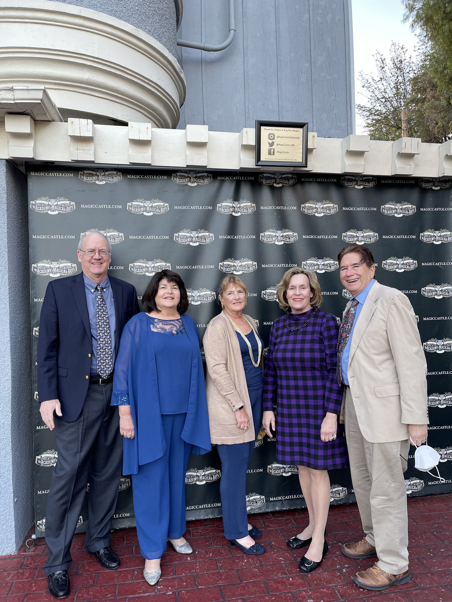 Dave, Laura Felberg, Carol Hunt, Lorraine &John at the Magic Castle, March 1, 2022