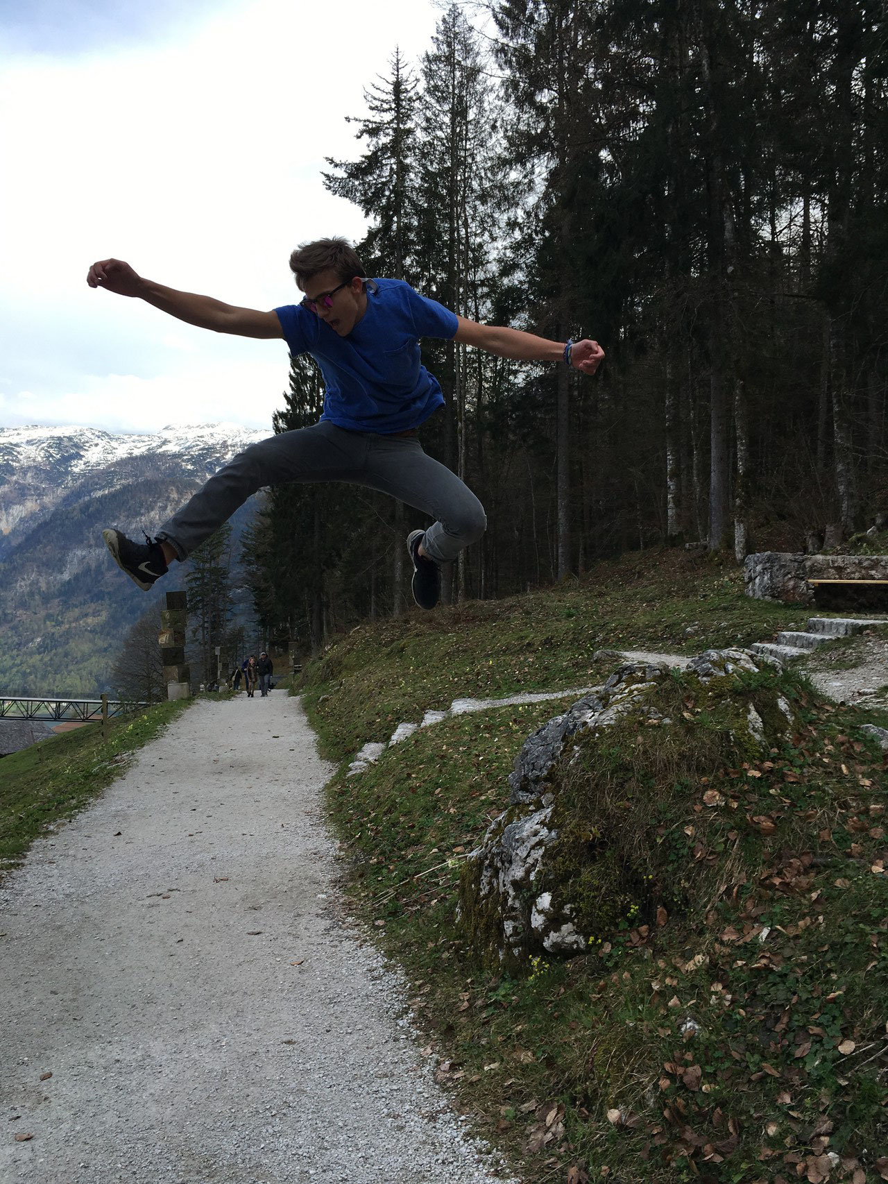 Jack  visiting Austria with his school, April, 2016