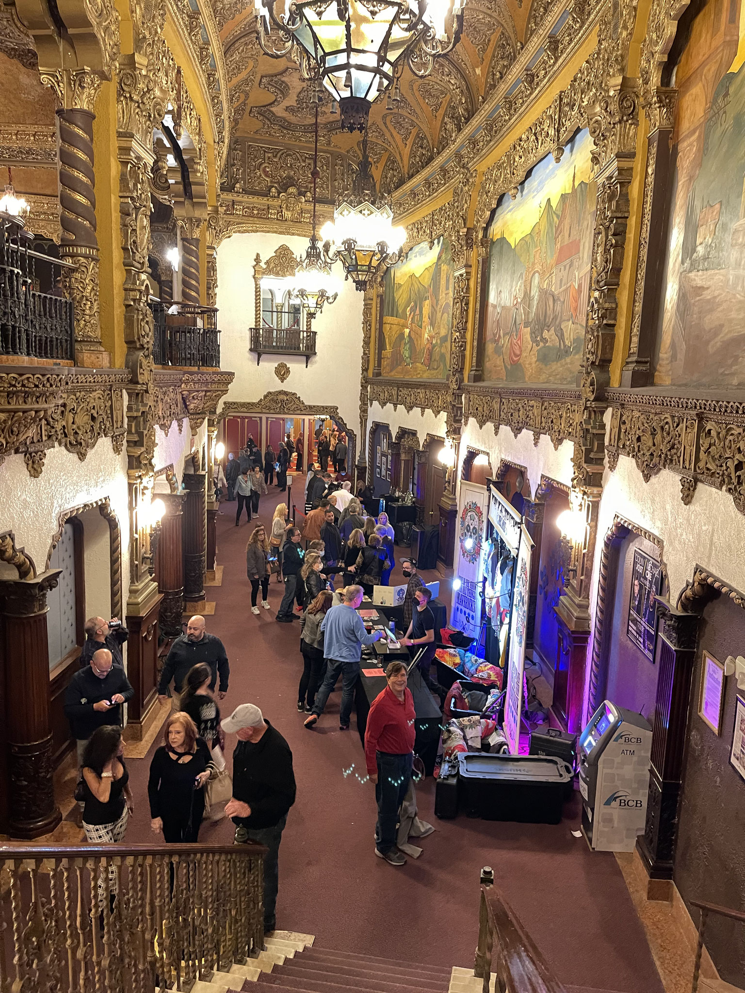 John at the beautiful St. George Theatre on Staten Is. where we saw the Mavericks on Oct. 23d, 2021