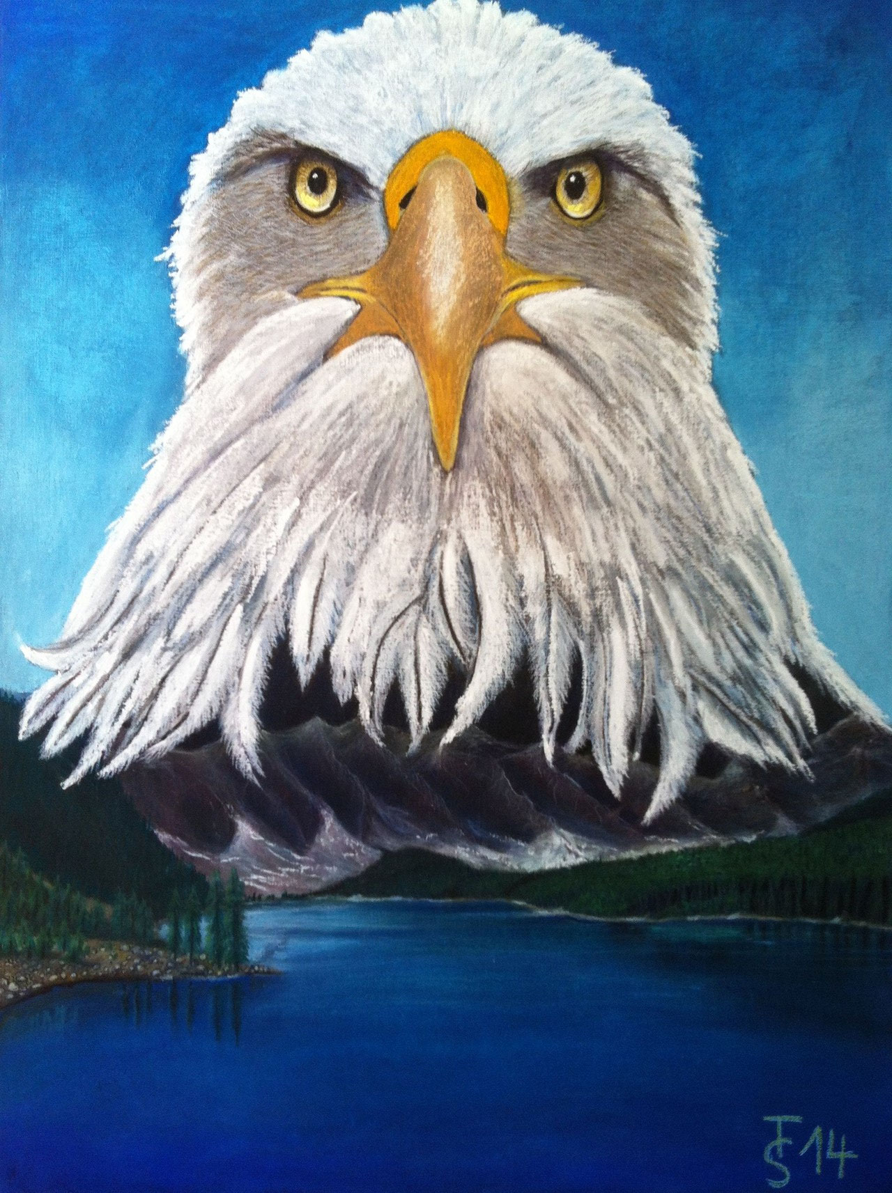 Naturwächter _ (Pastellkreide, 50 x70 cm)
