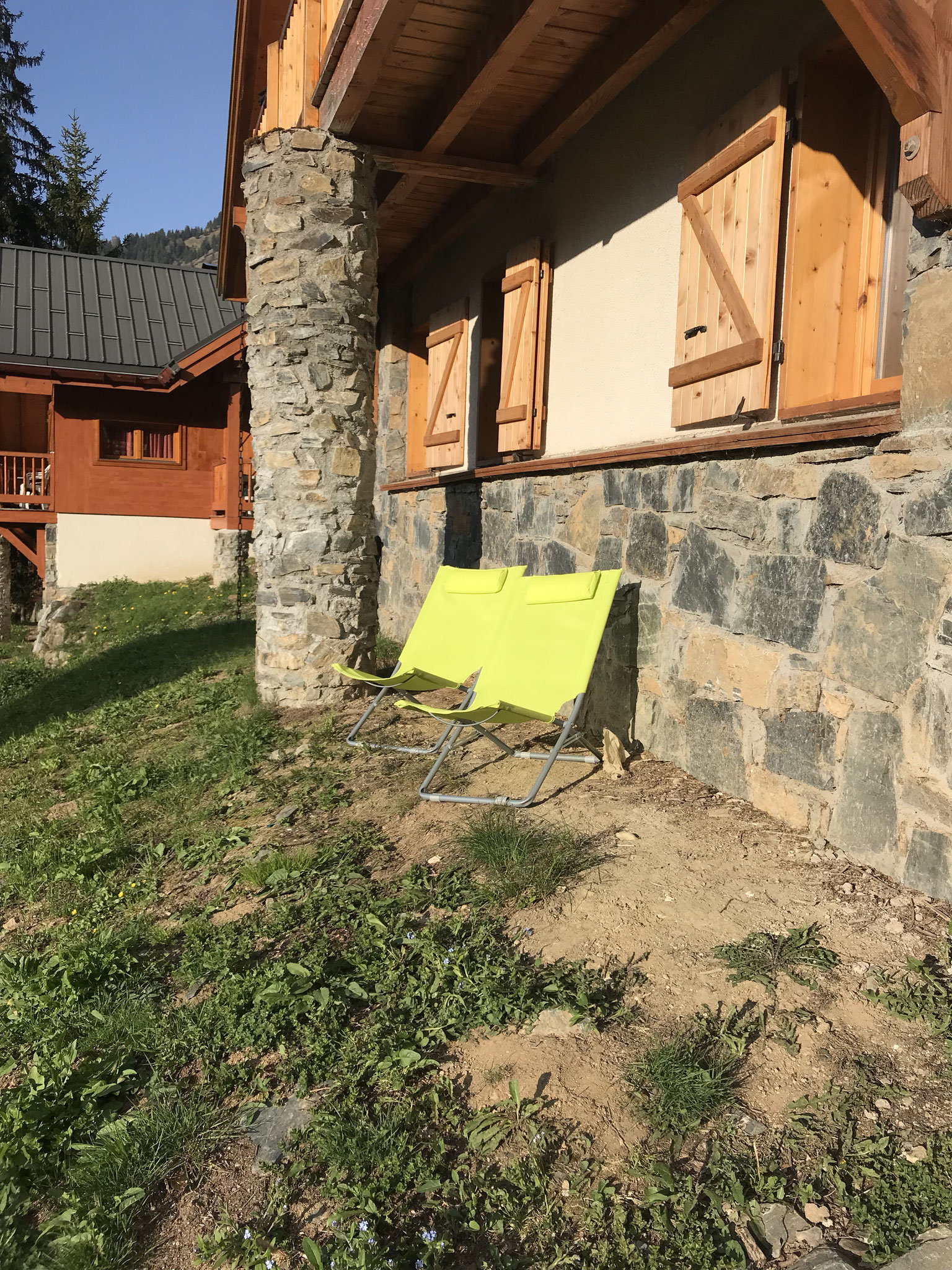 Cosy place to sit under terrace, sun until late and so quiet to enjoy nature