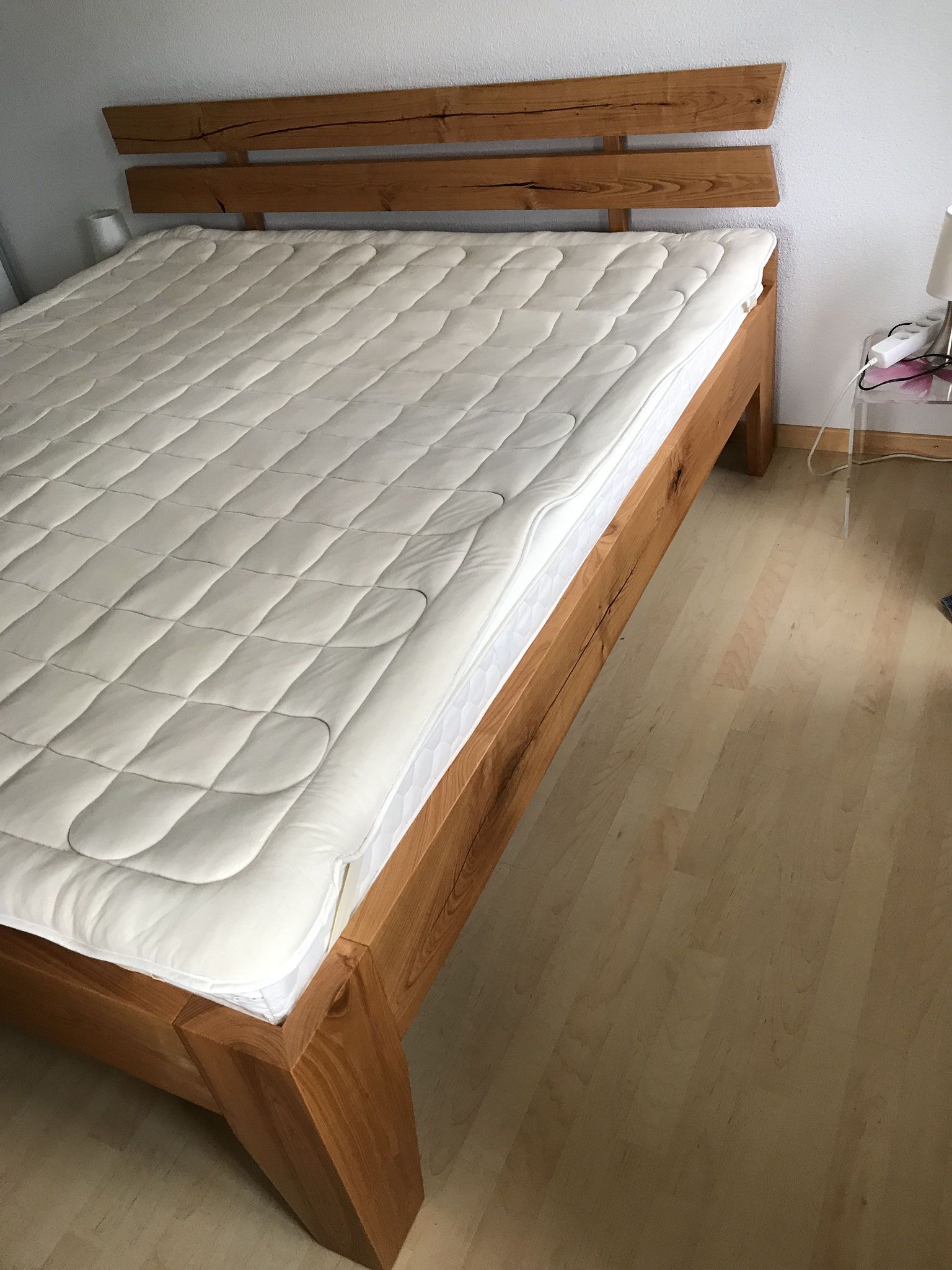 Kirschbaumbett, gebürstet, natur geölt