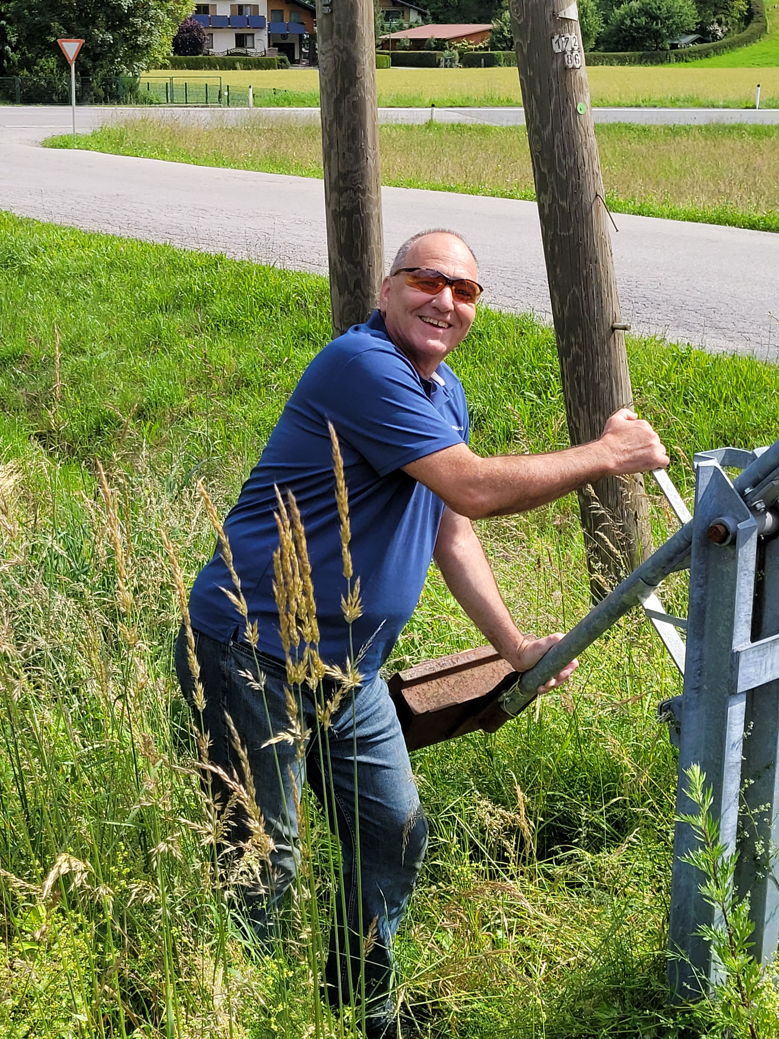 Walter als Schrankenwärter