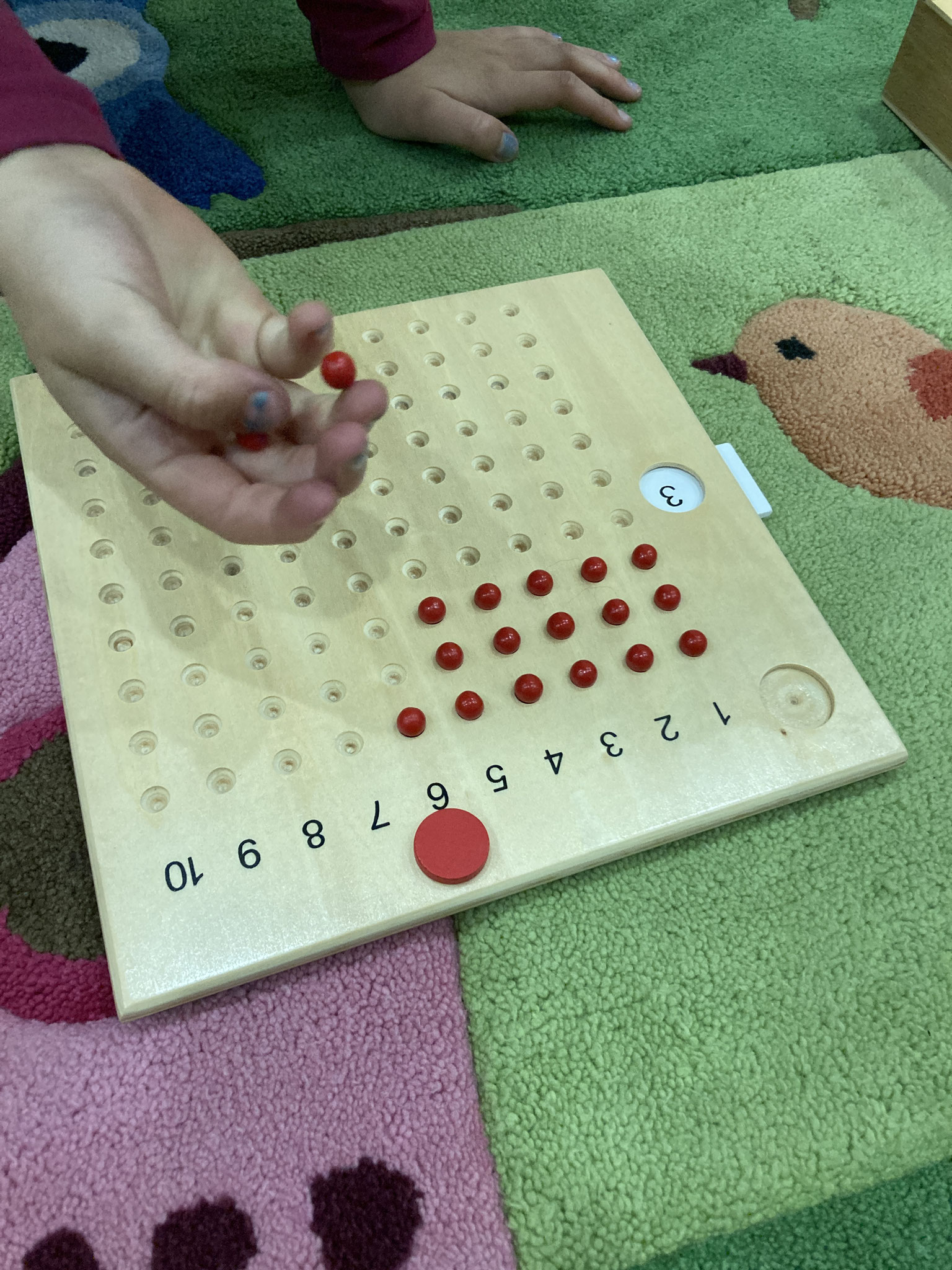 Multiplikationsbrett nach Montessori