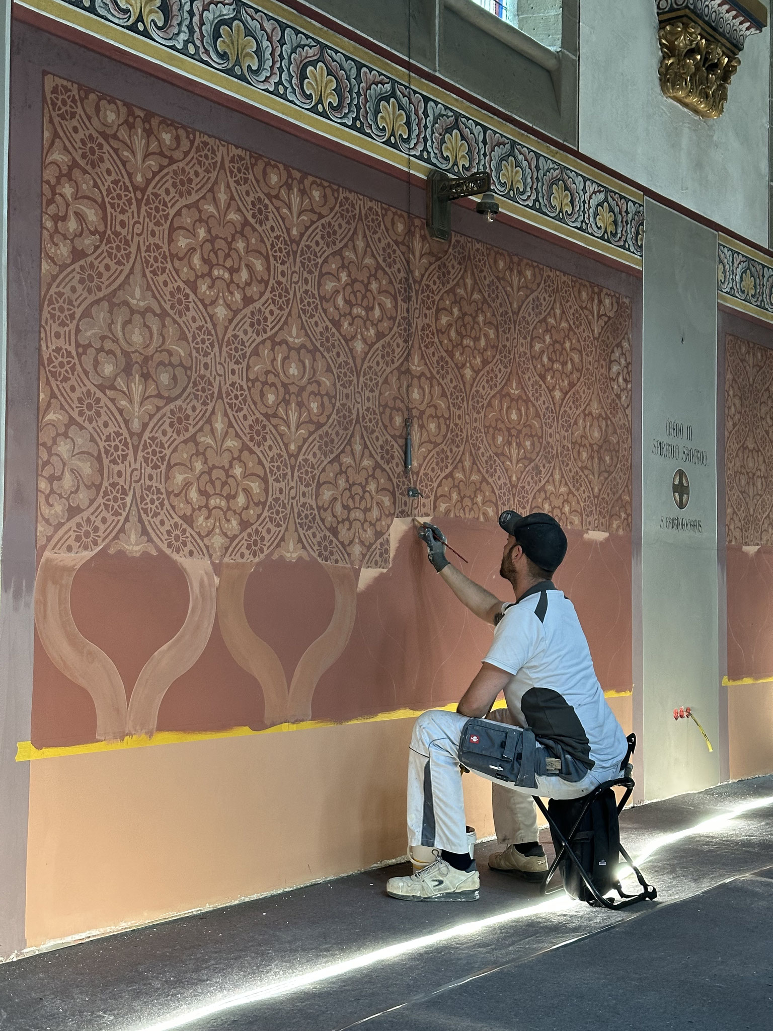 Rekonstruktion der Wandmalerei