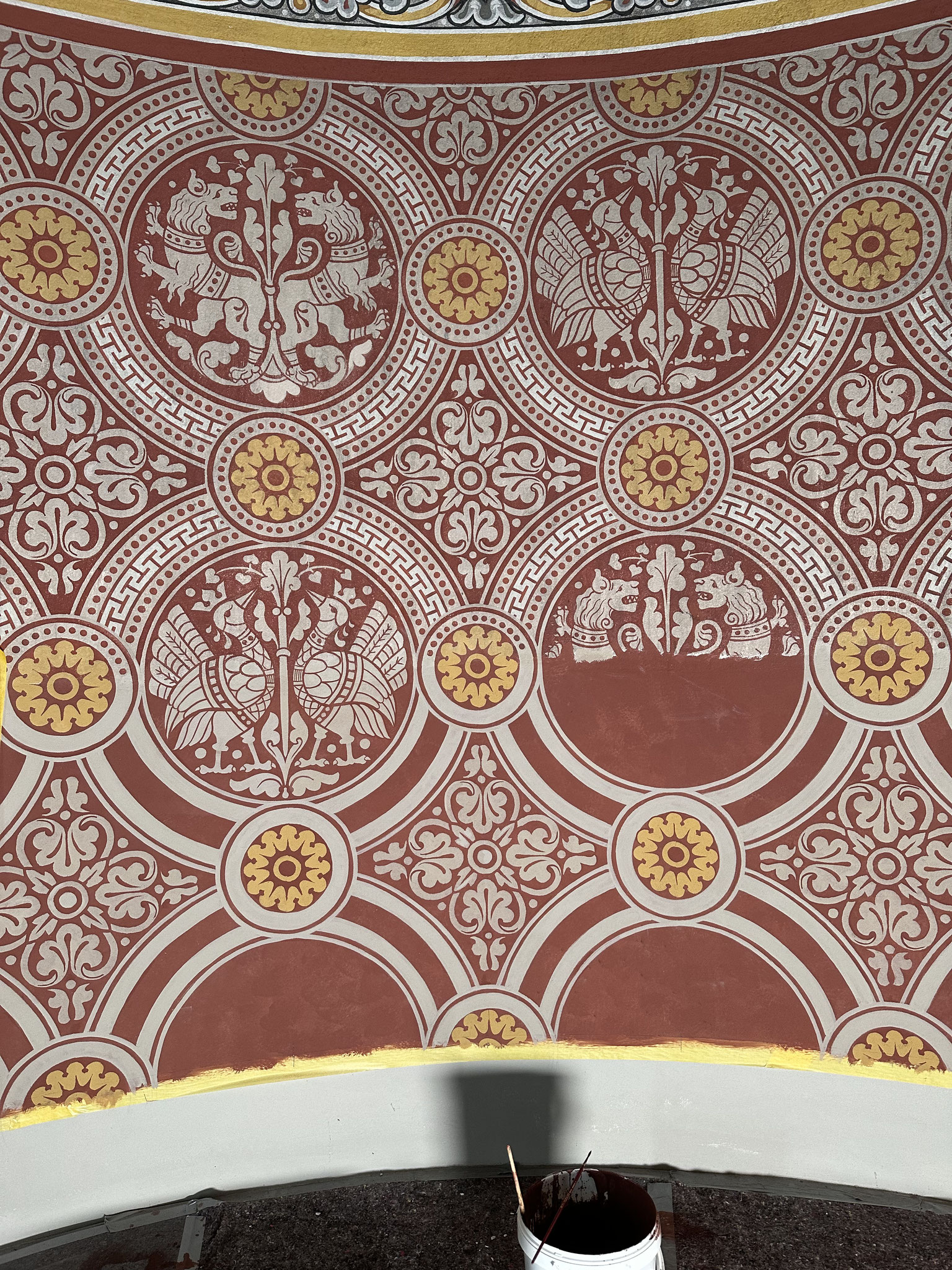 Rekonstruktion der Wandmalerei