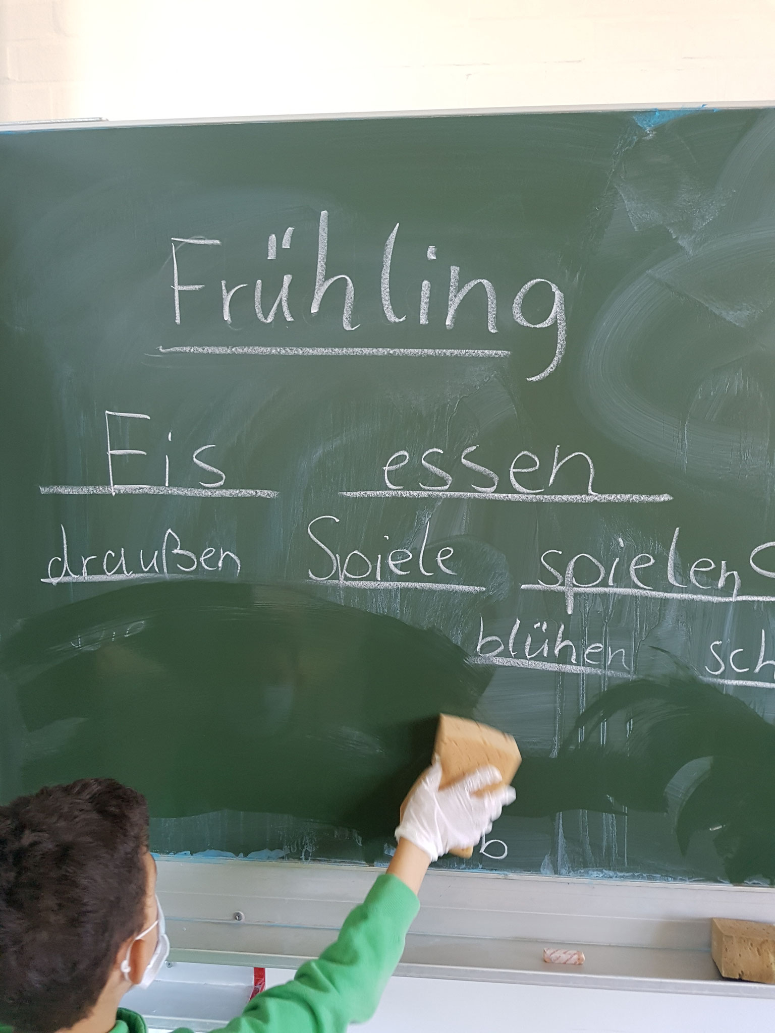 Die Tafel durfte natürlich nicht vergessen werden.
