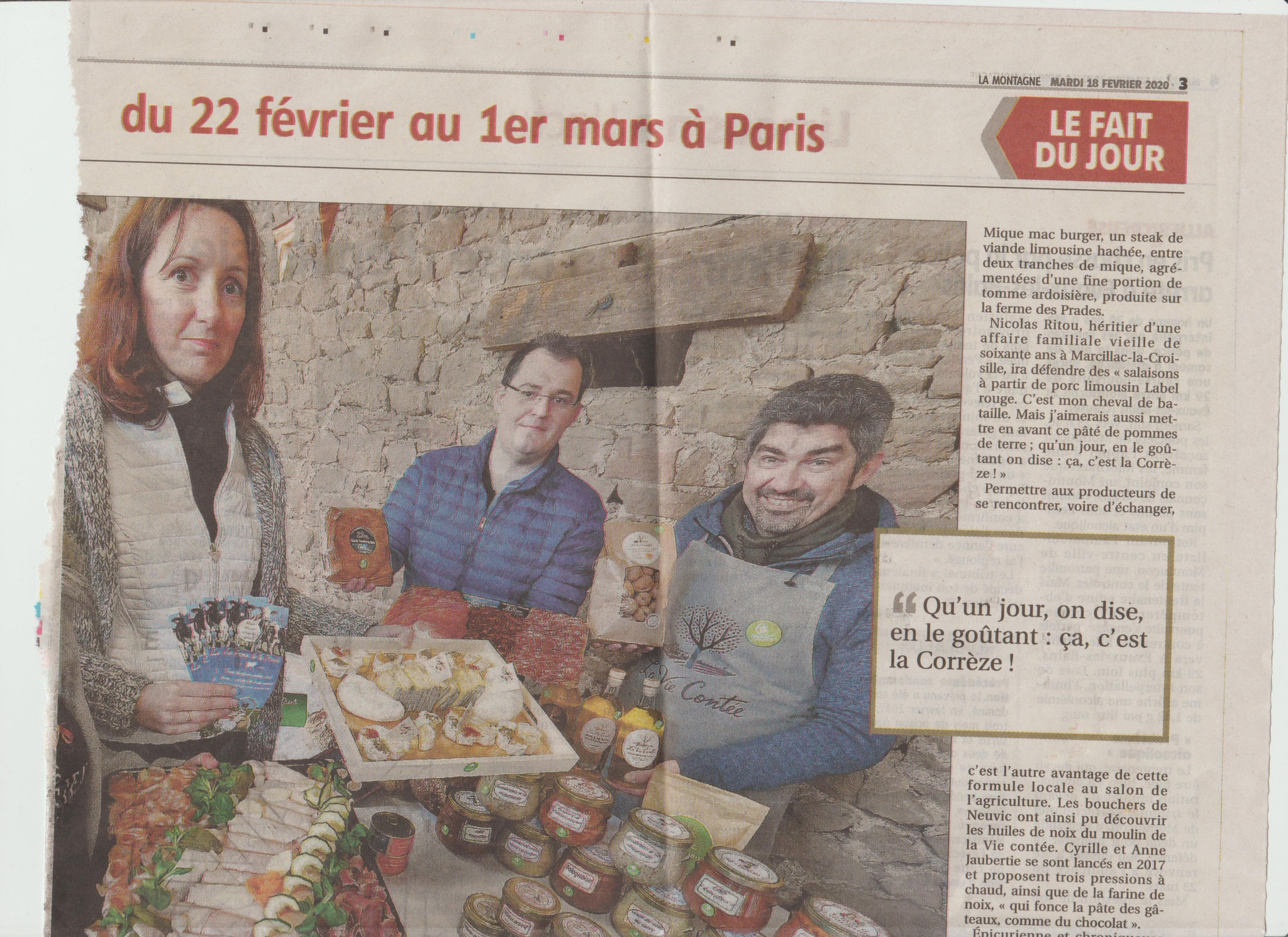 La Montagne - 18 février 2020