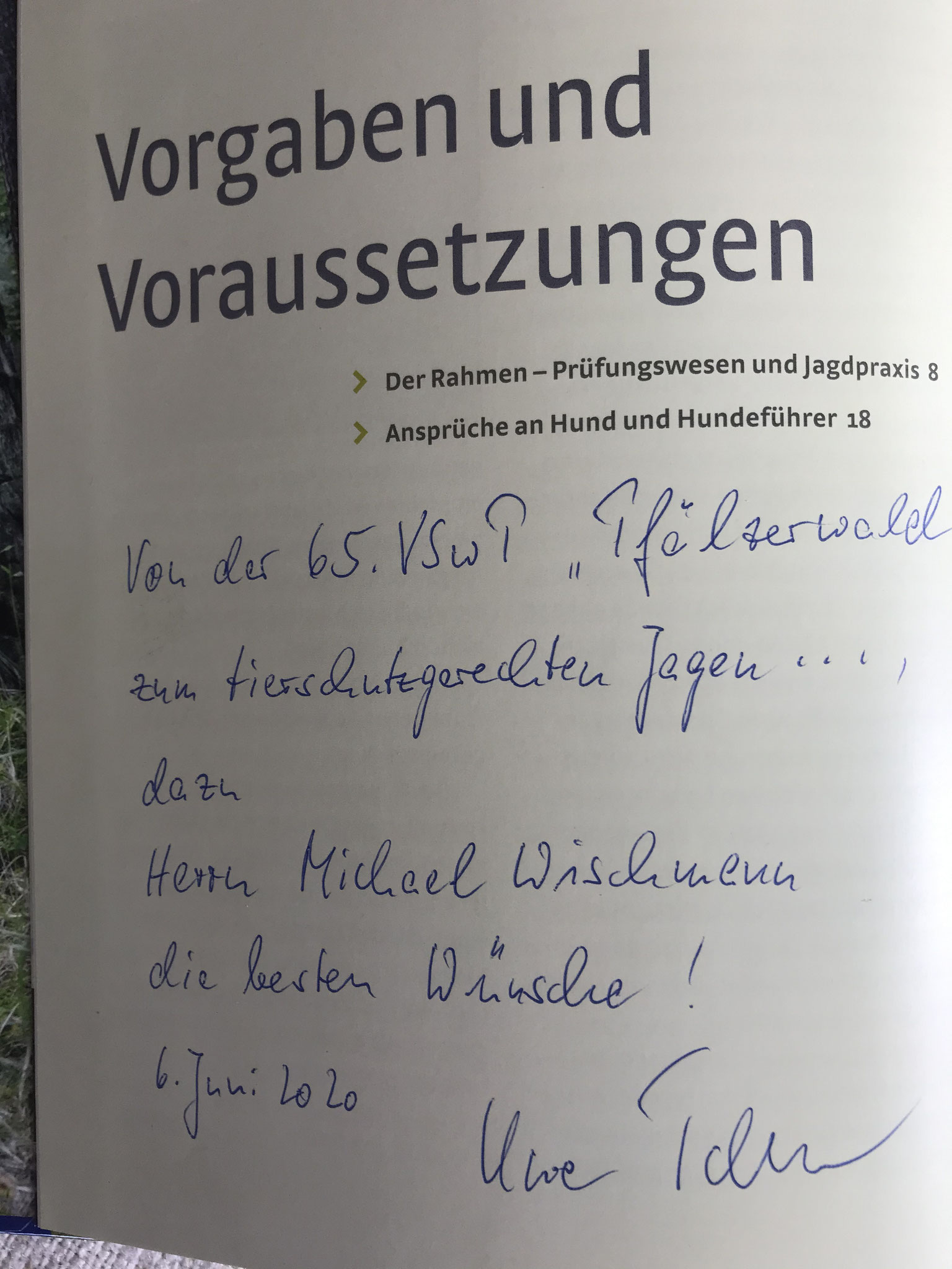 Buch von Uwe Tabel handsigniert