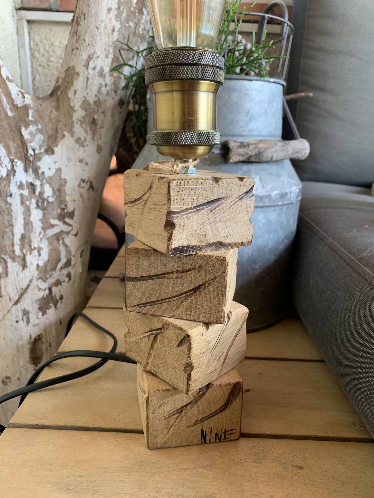 Lampe artistique artisanale