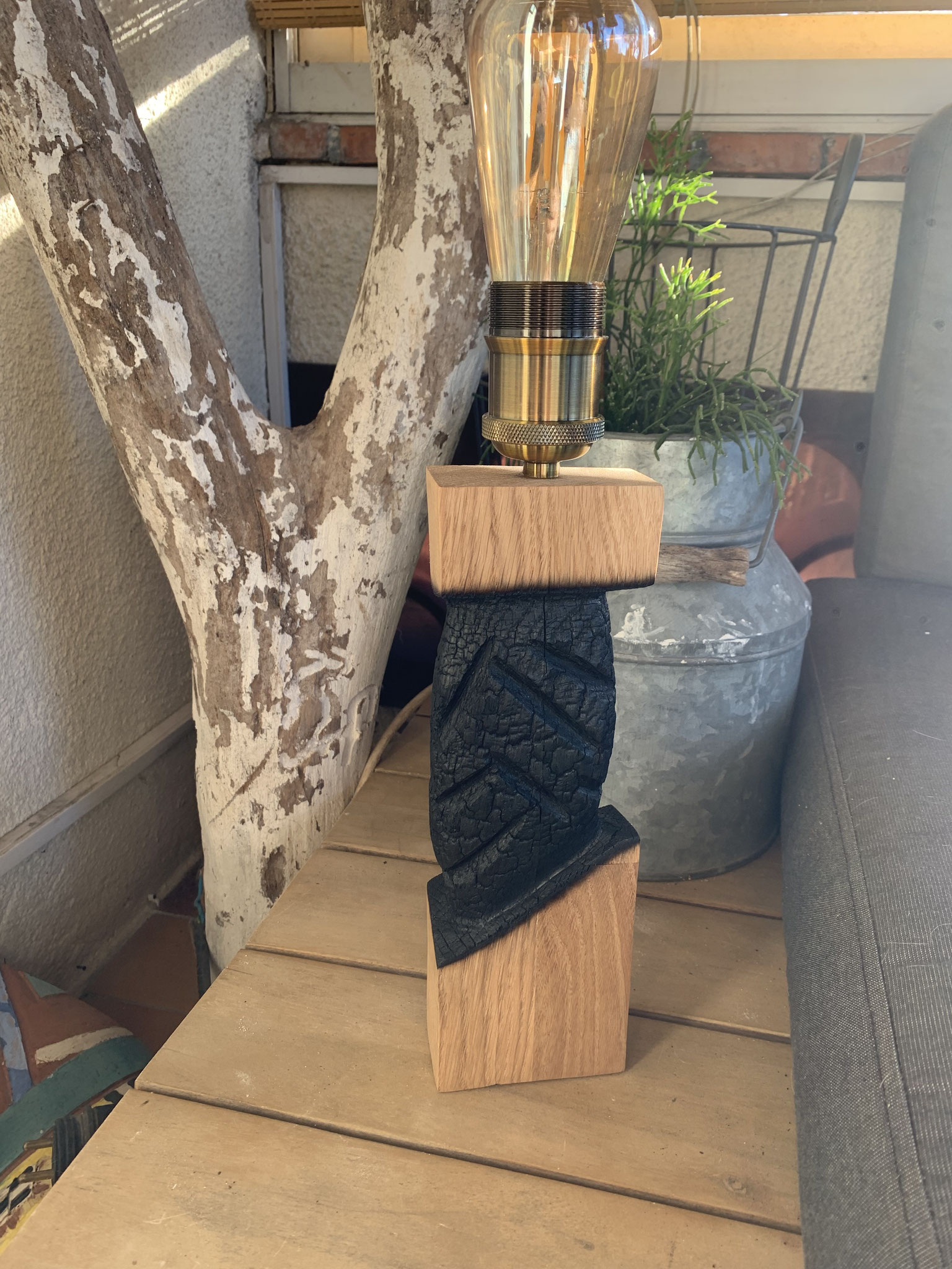 Lampe artistique artisanale