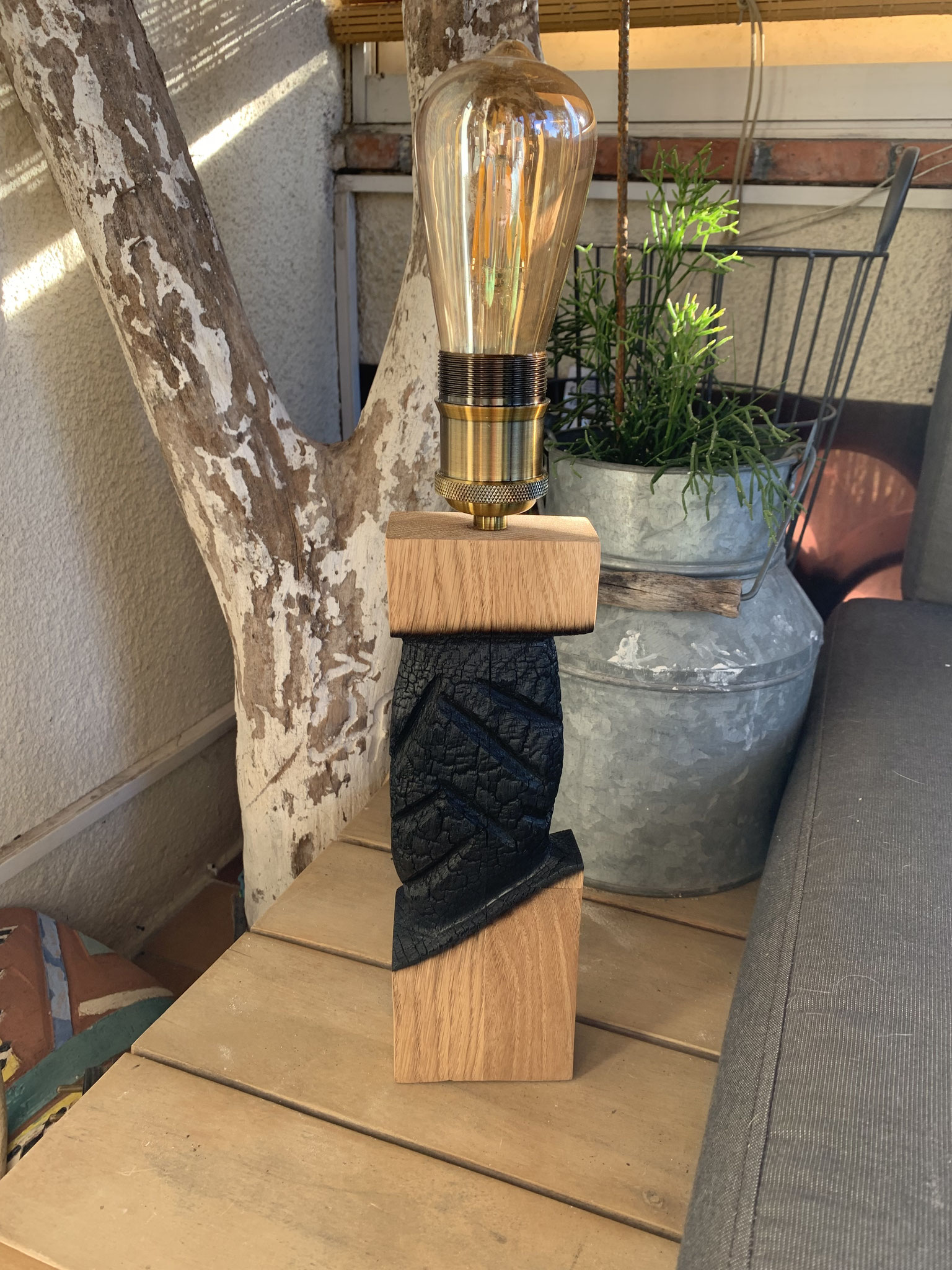 Lampe artistique artisanale