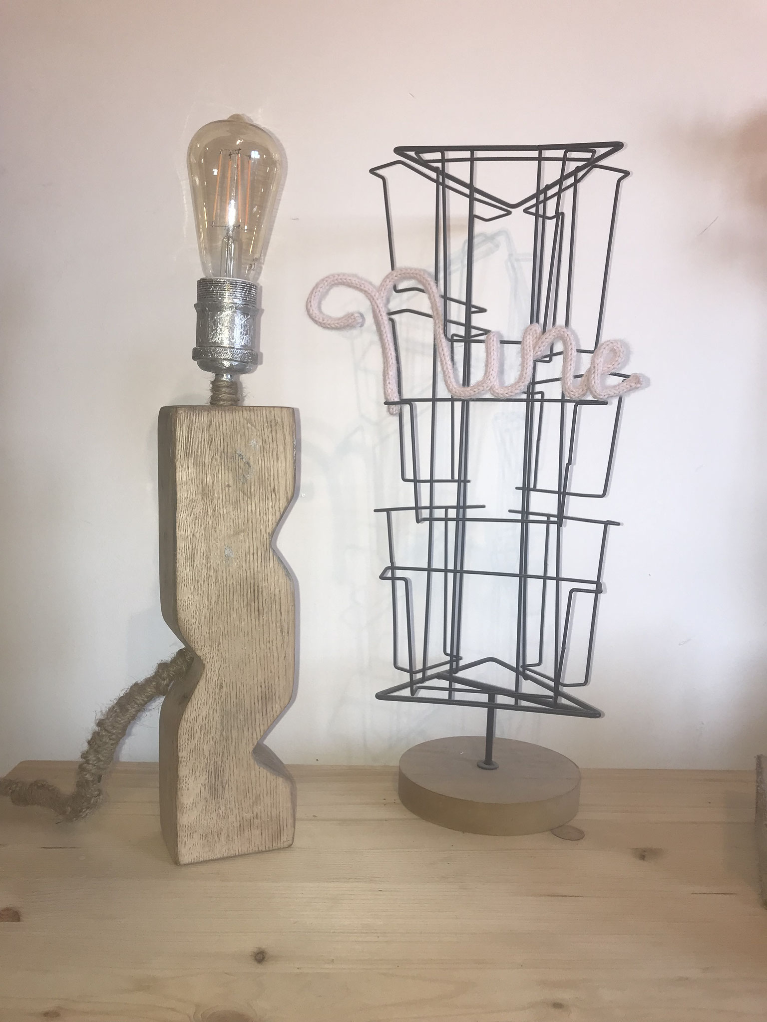 Lampe artistique artisanale