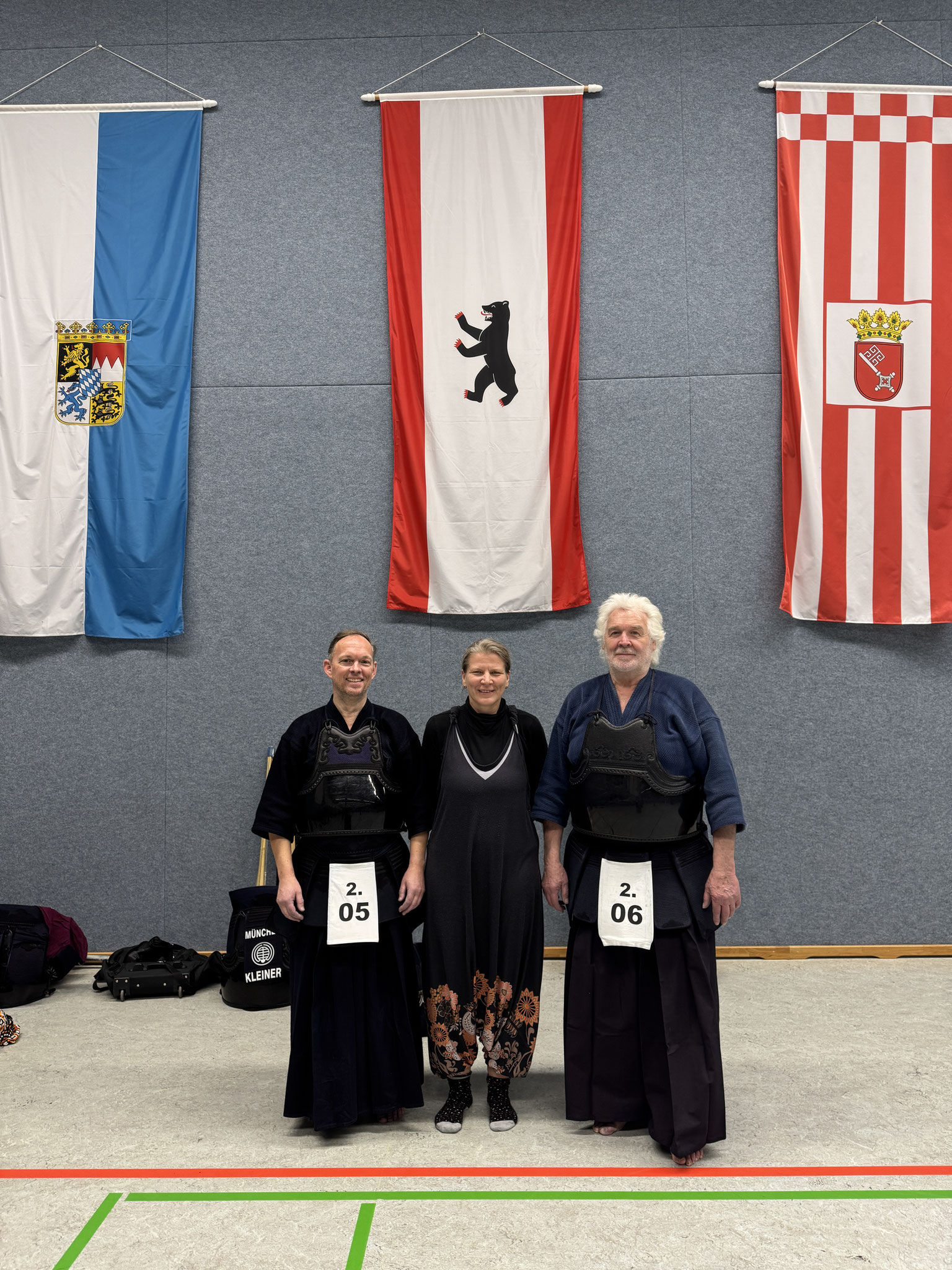Kangeiko 2025 mit Klaus, Olaf und Ute