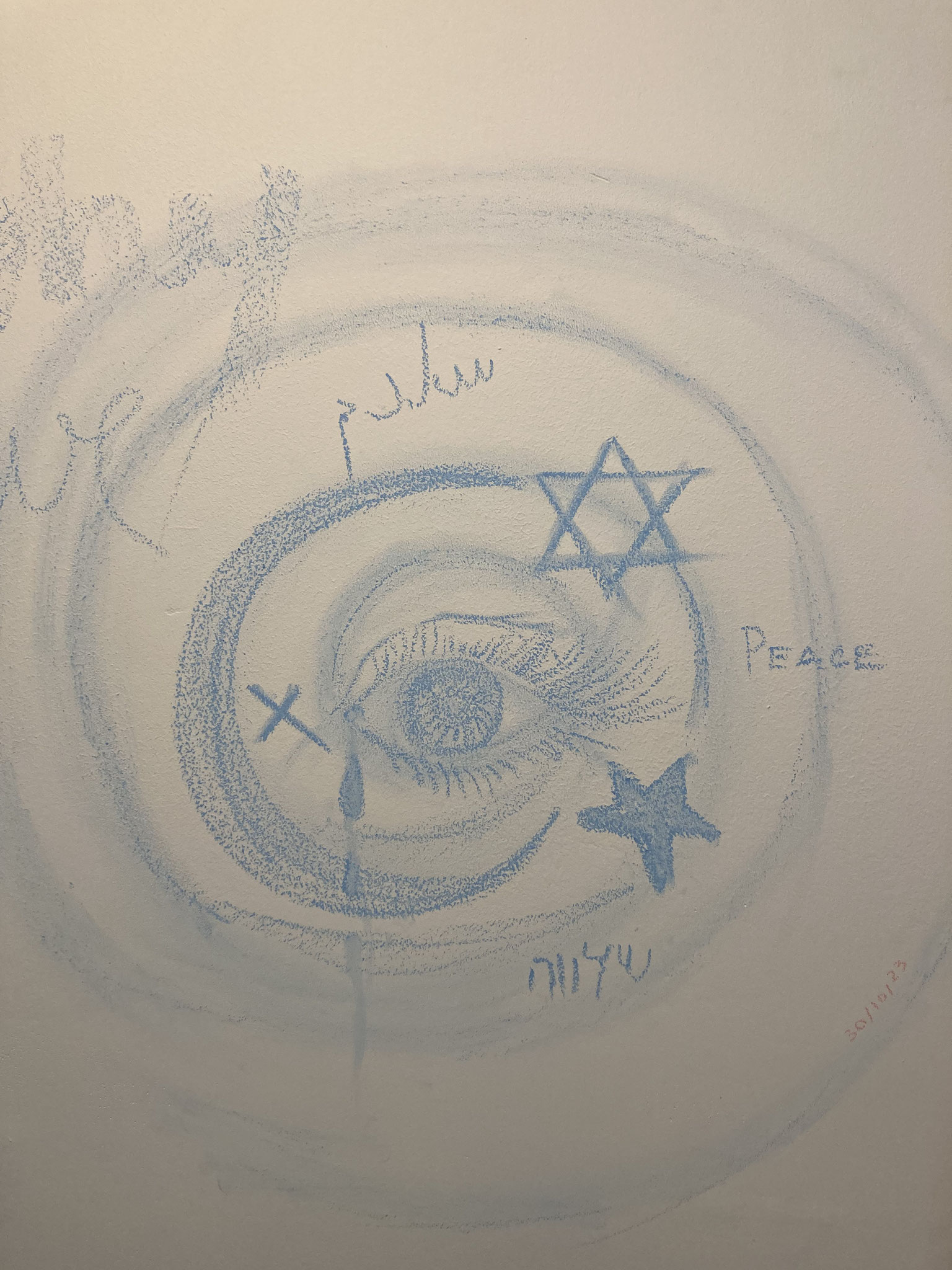 Tag sur le mur de ma cuisine (craie)