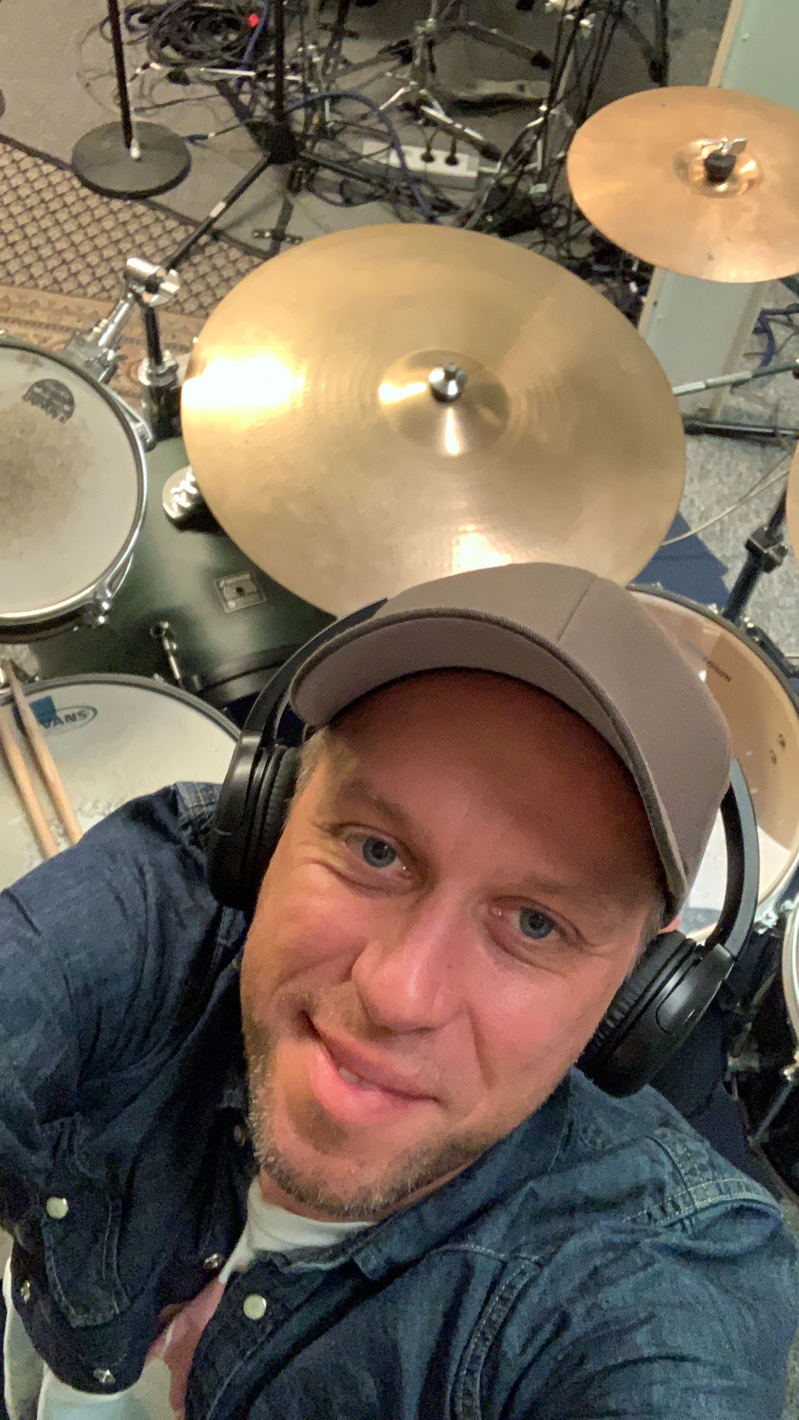 Am Drumset. Mein heimliches Lieblingsinstrument.